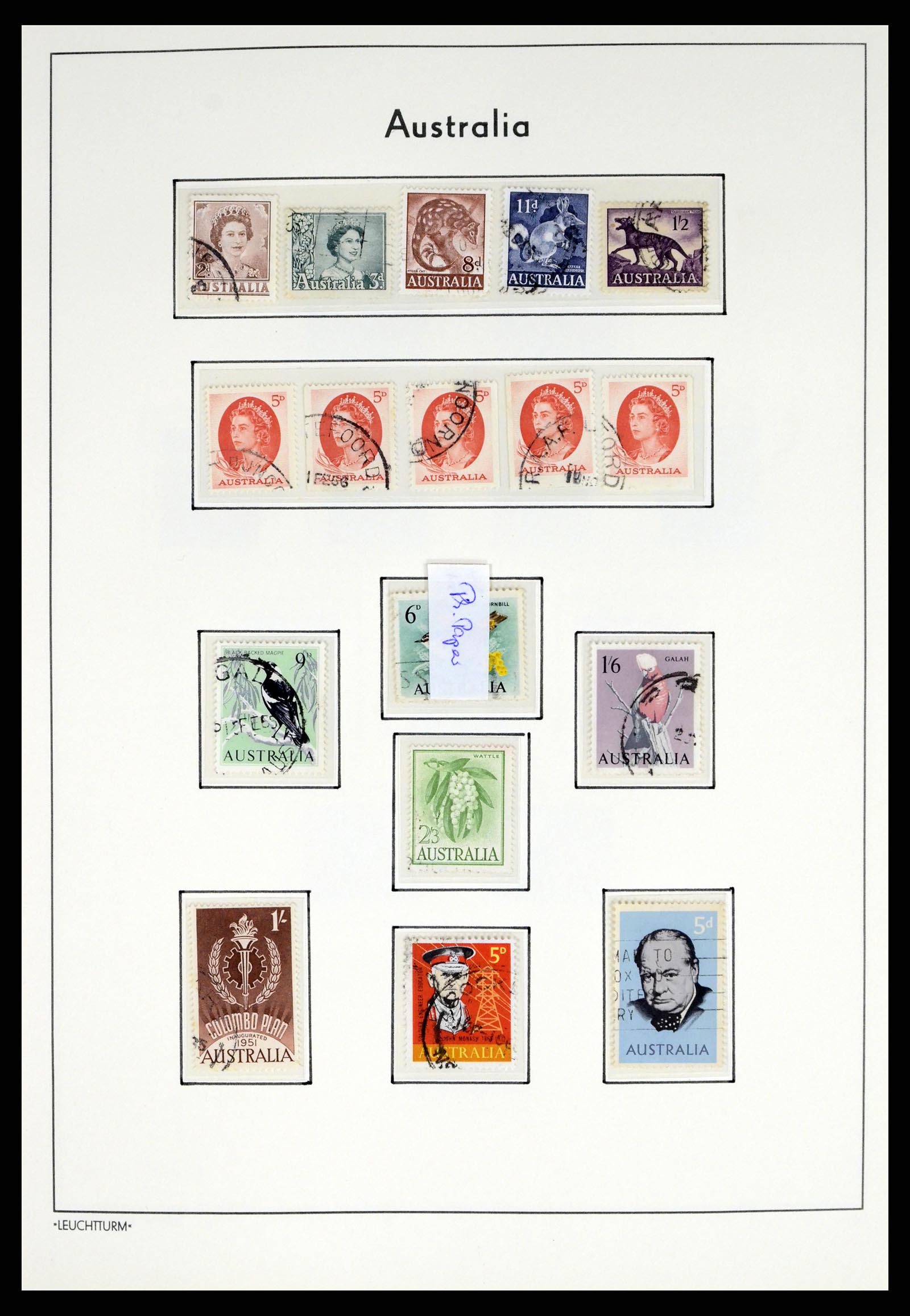 37623 041 - Postzegelverzameling 37623 Australië 1913-1995.