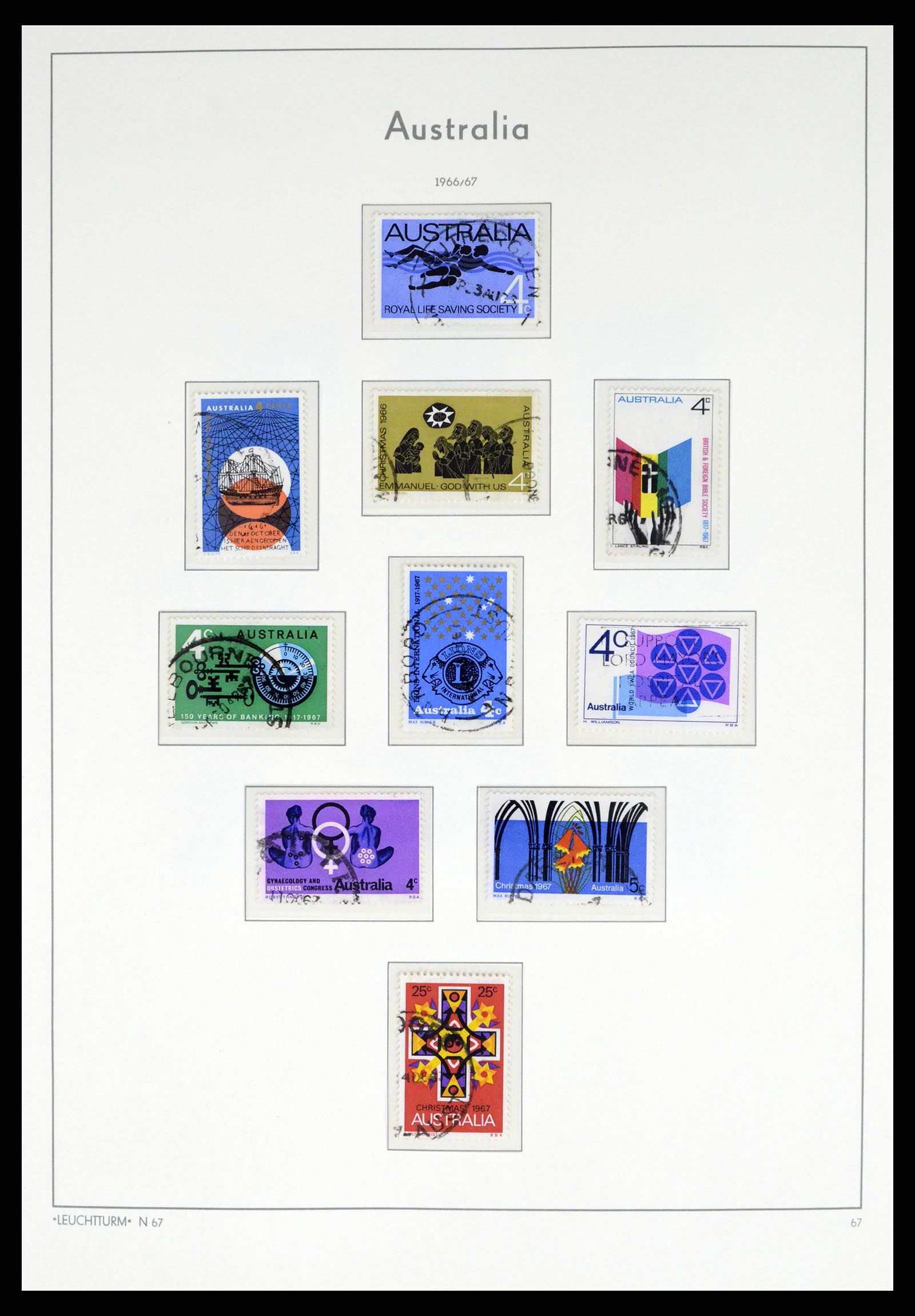 37623 045 - Postzegelverzameling 37623 Australië 1913-1995.