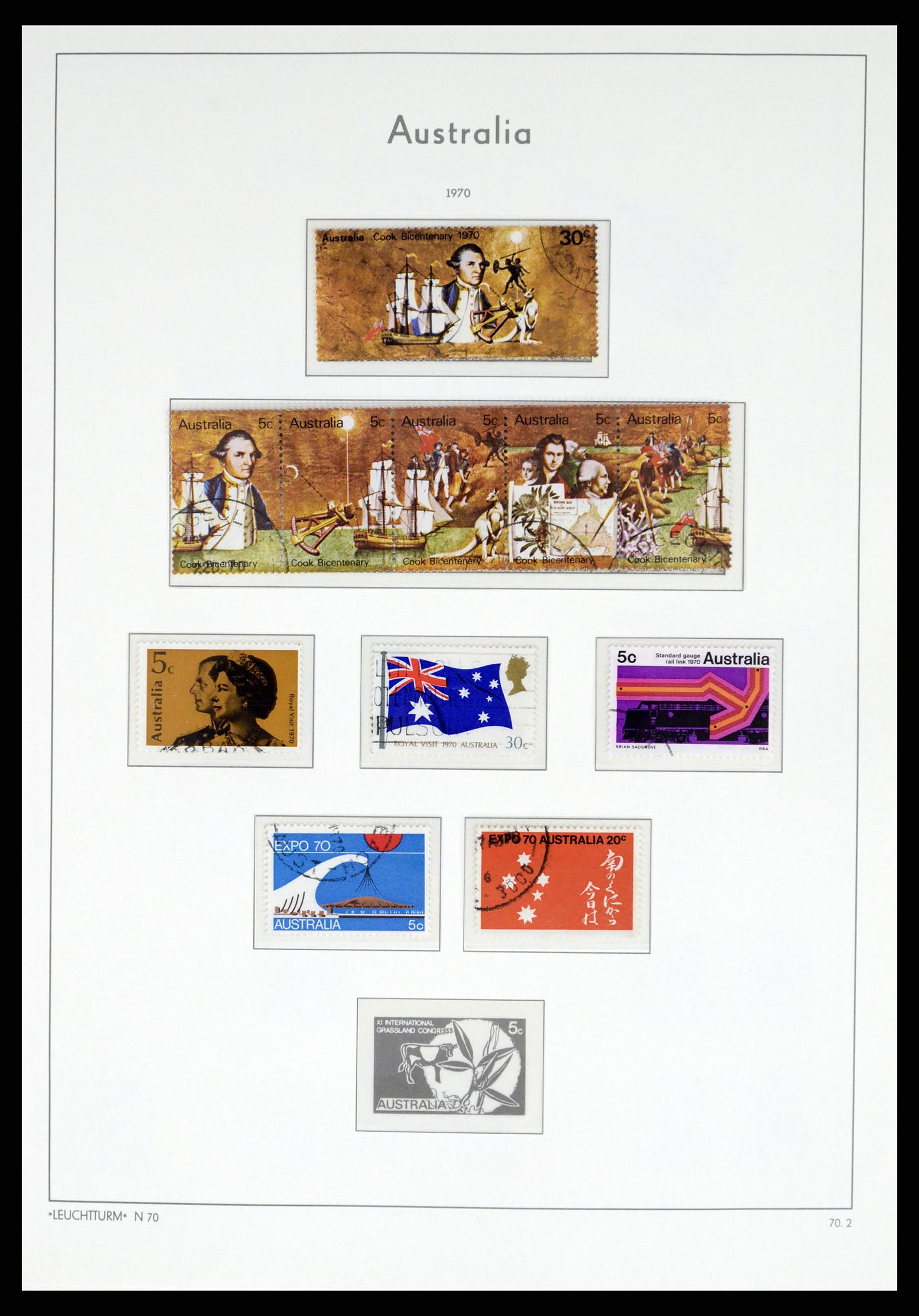 37623 056 - Postzegelverzameling 37623 Australië 1913-1995.