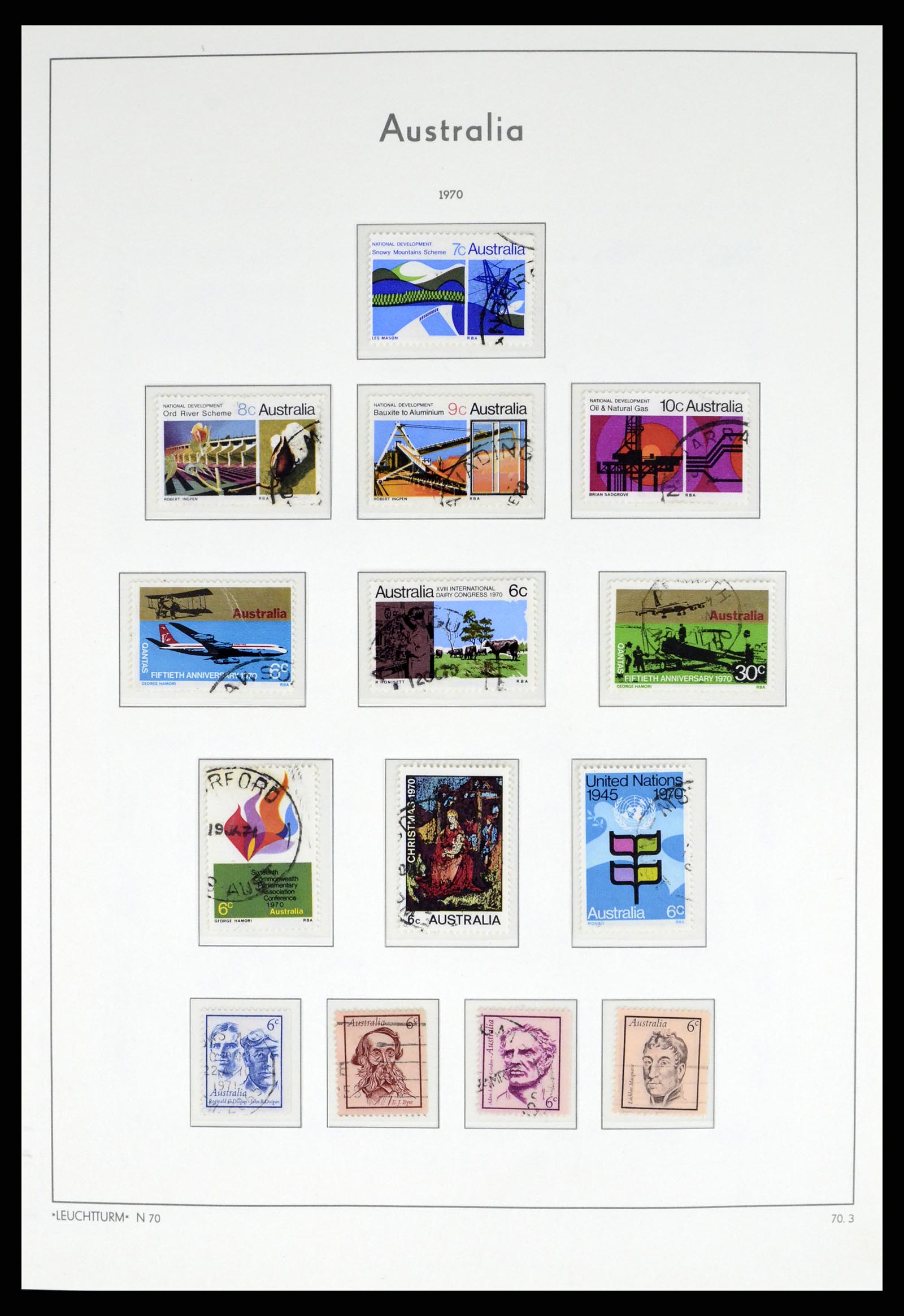 37623 058 - Postzegelverzameling 37623 Australië 1913-1995.