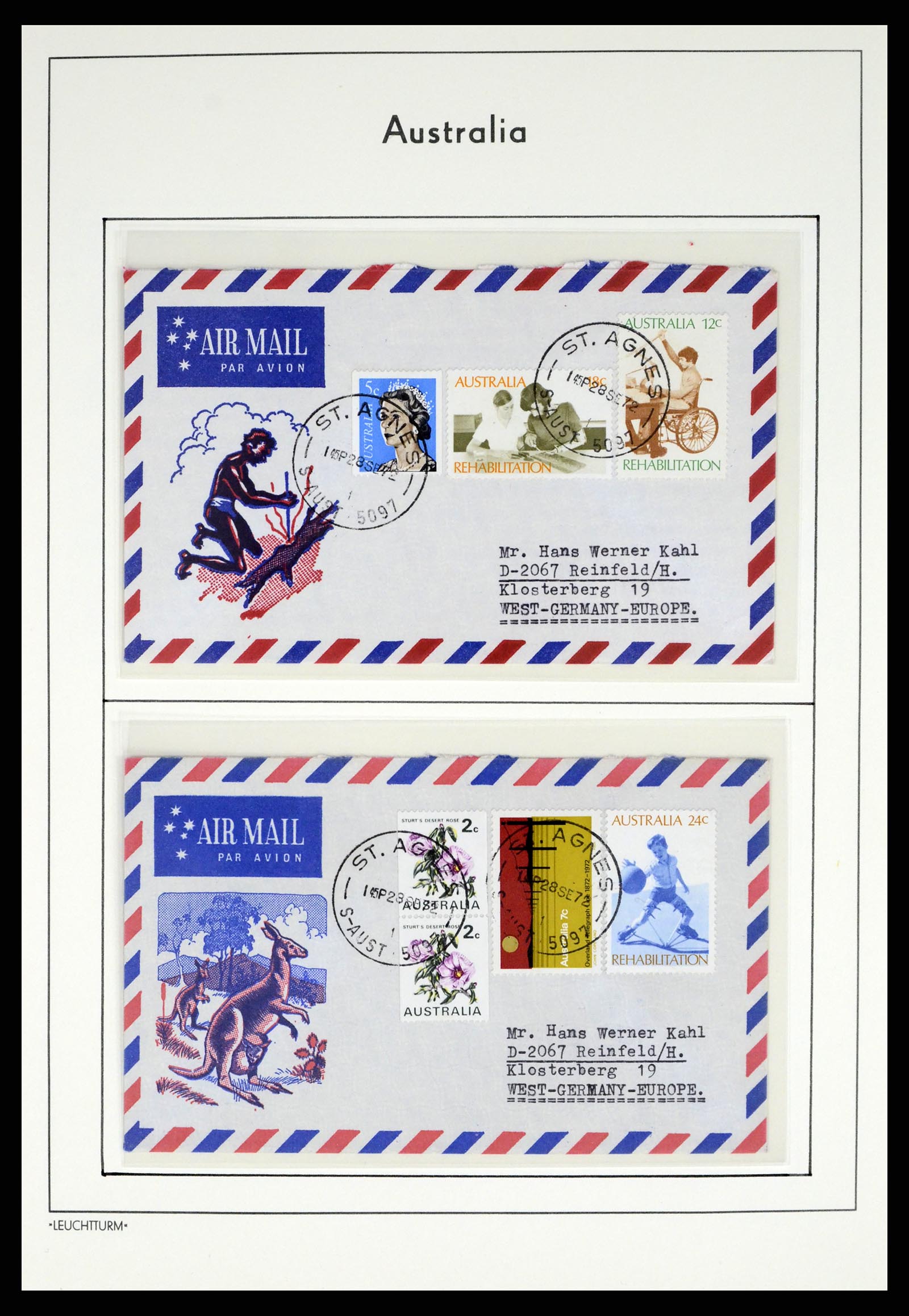 37623 069 - Stamp collection 37623 Australia 1913-1995.