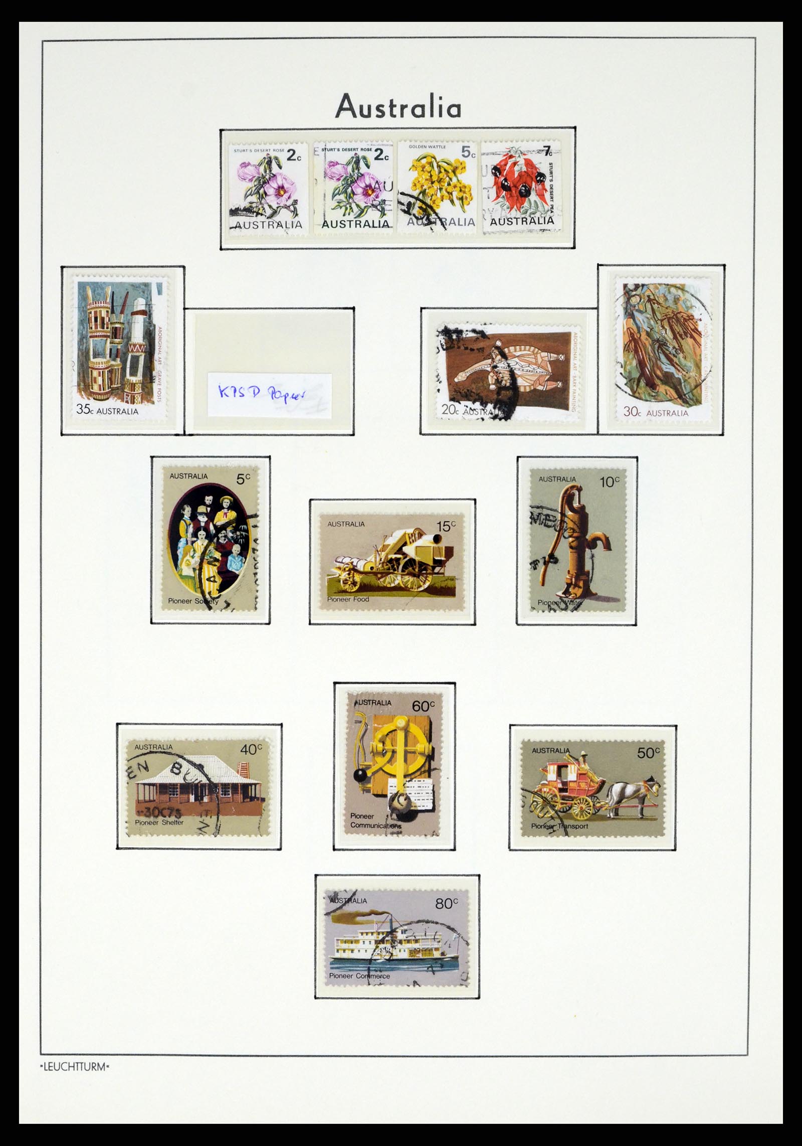 37623 076 - Stamp collection 37623 Australia 1913-1995.