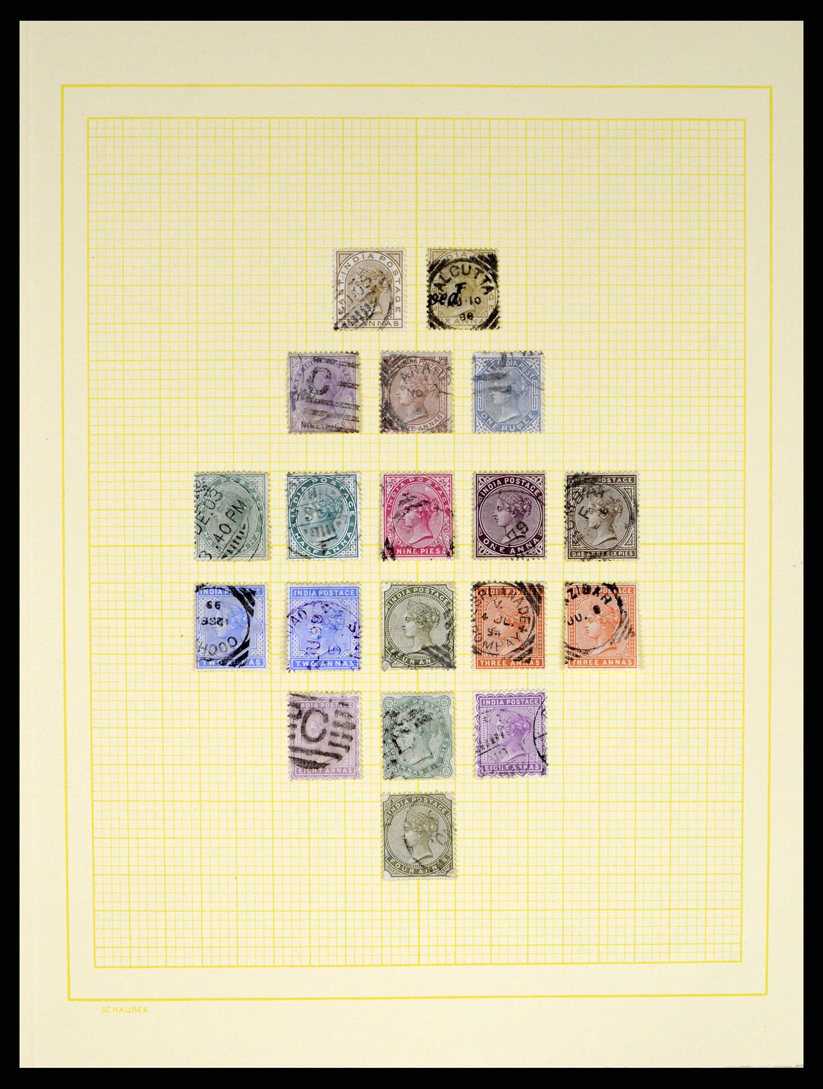 37624 005 - Stamp collection 37624 India 1854-2013.