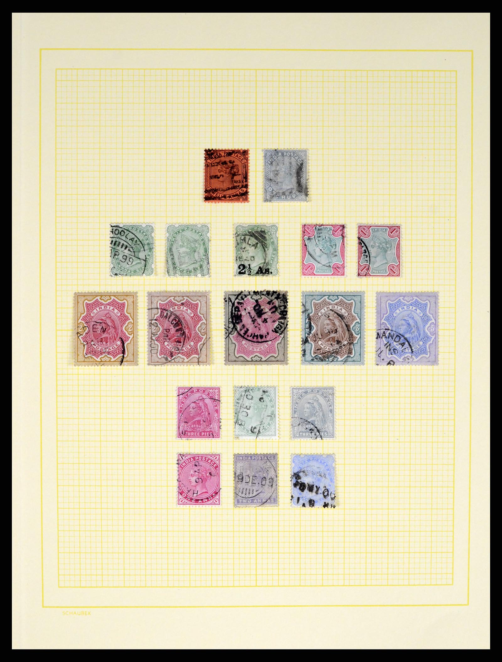 37624 006 - Stamp collection 37624 India 1854-2013.