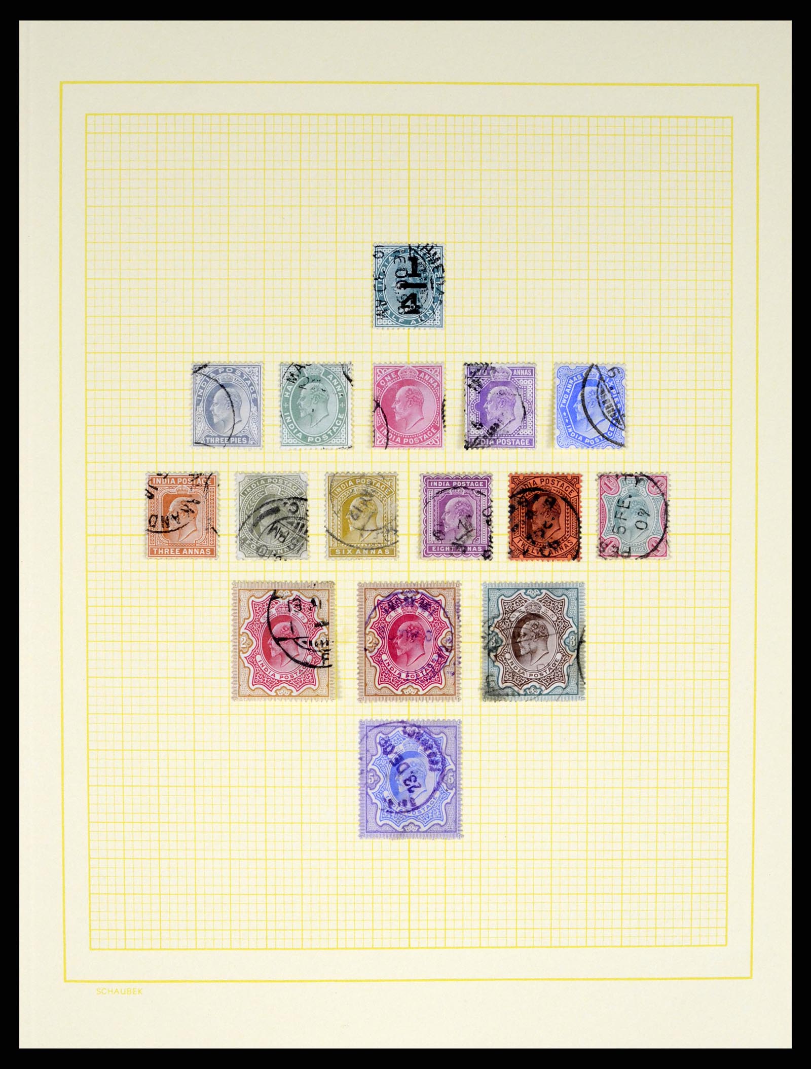 37624 008 - Postzegelverzameling 37624 India 1854-2013.