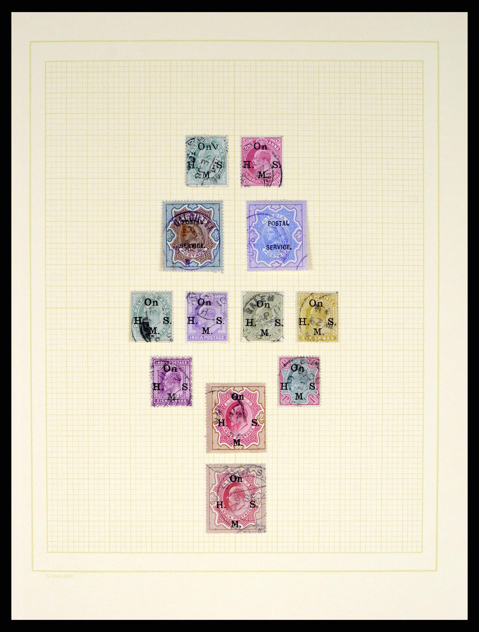 37624 010 - Postzegelverzameling 37624 India 1854-2013.