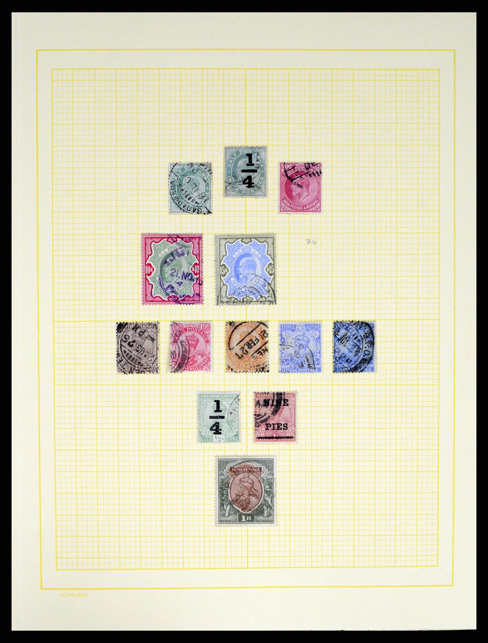 37624 012 - Postzegelverzameling 37624 India 1854-2013.
