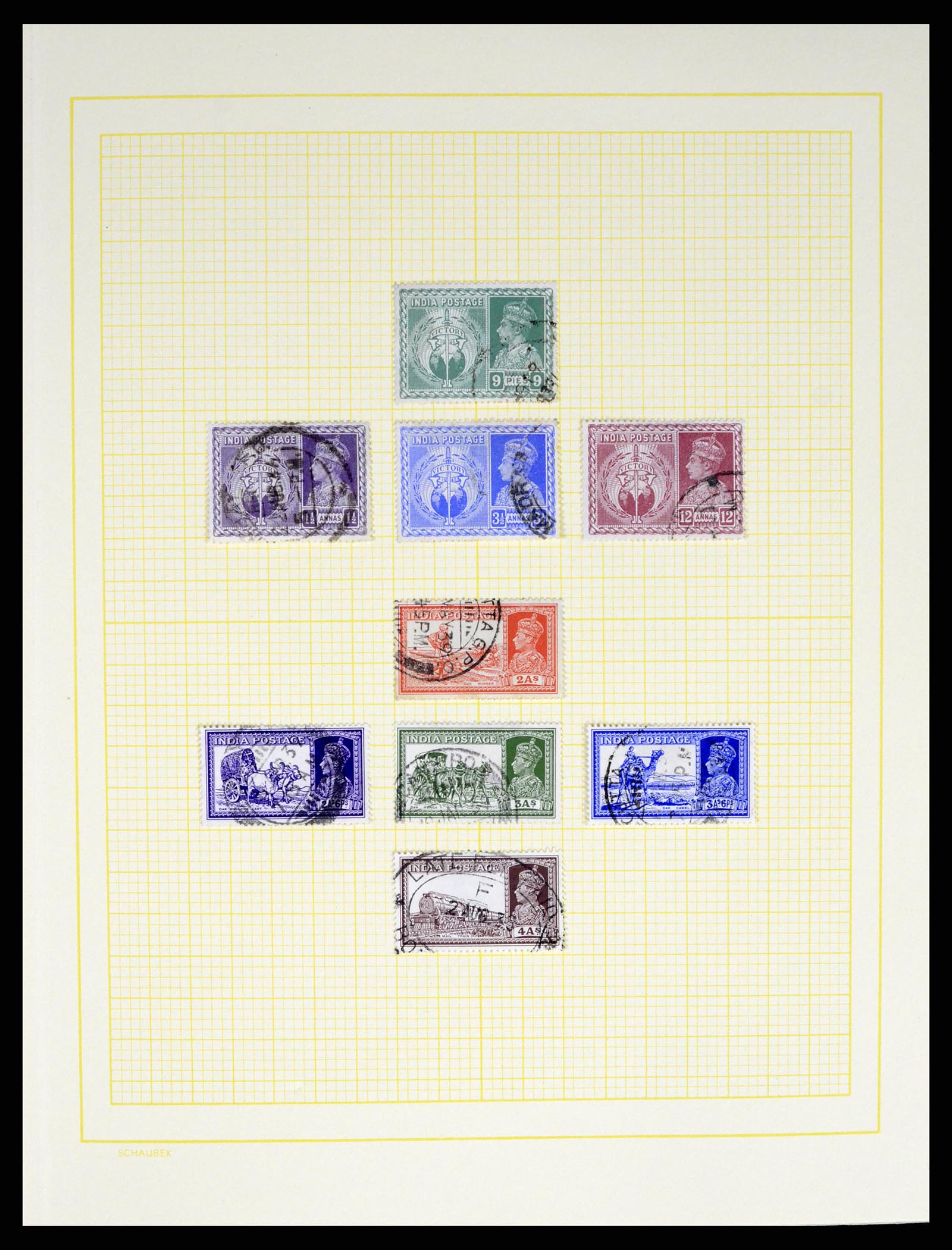 37624 022 - Postzegelverzameling 37624 India 1854-2013.