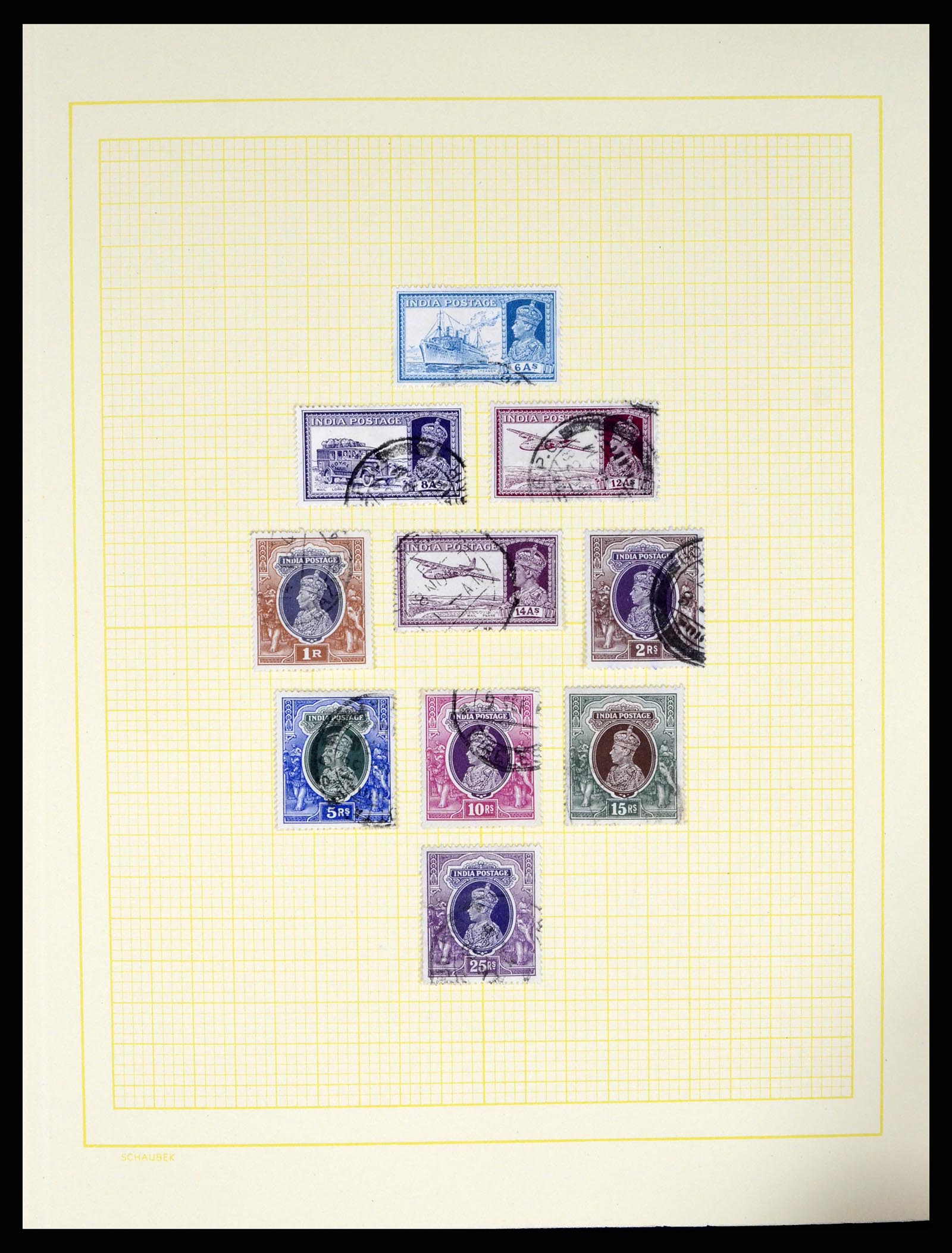 37624 023 - Postzegelverzameling 37624 India 1854-2013.