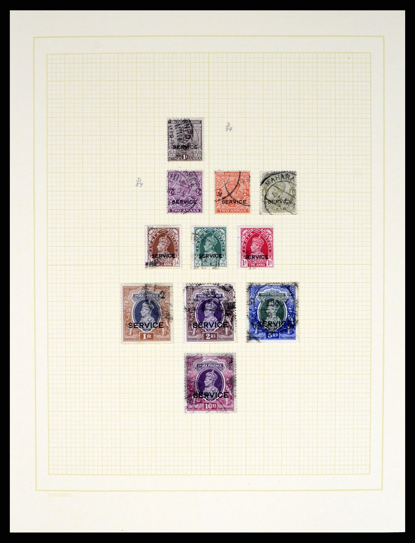37624 024 - Postzegelverzameling 37624 India 1854-2013.