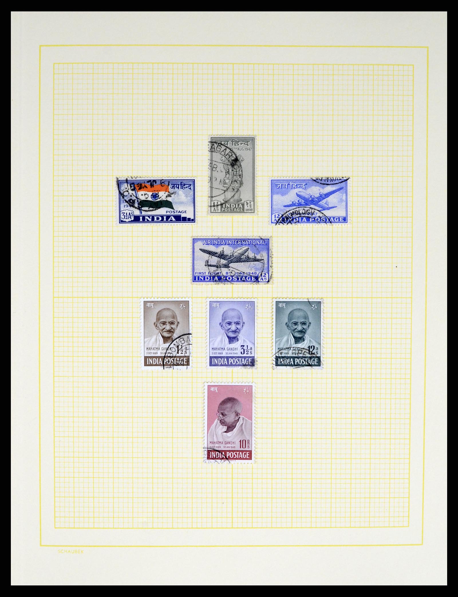 37624 027 - Postzegelverzameling 37624 India 1854-2013.