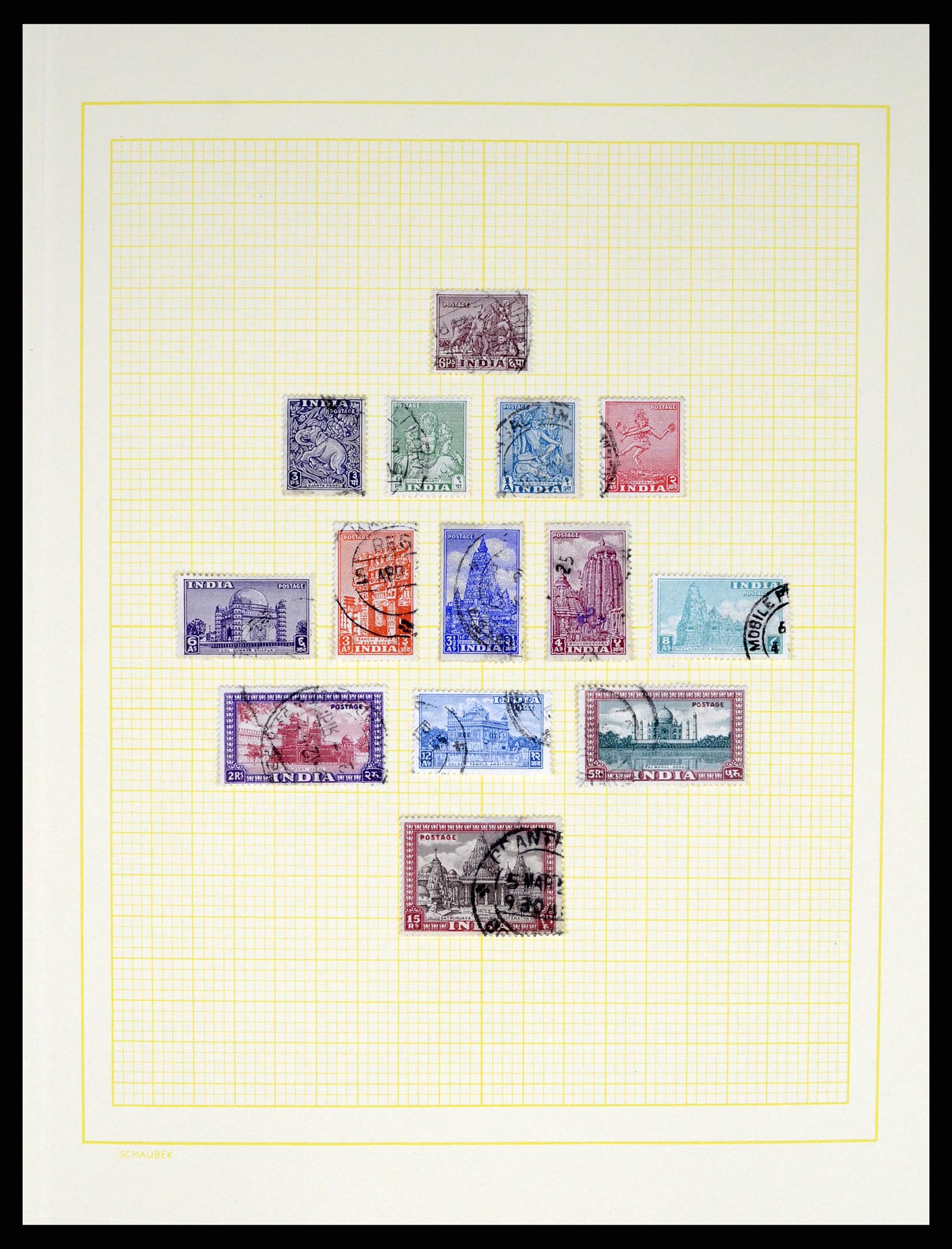 37624 028 - Postzegelverzameling 37624 India 1854-2013.