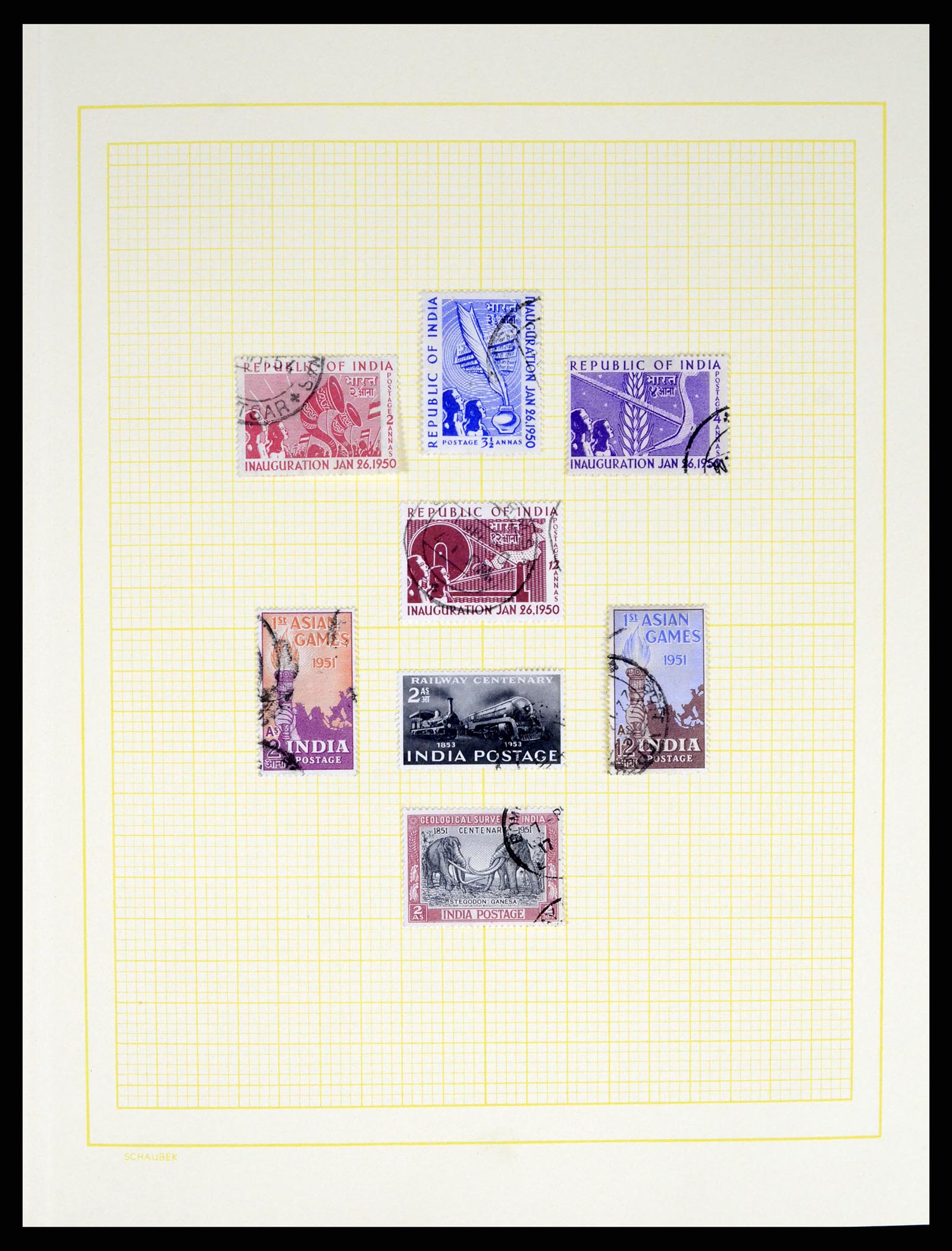 37624 030 - Postzegelverzameling 37624 India 1854-2013.