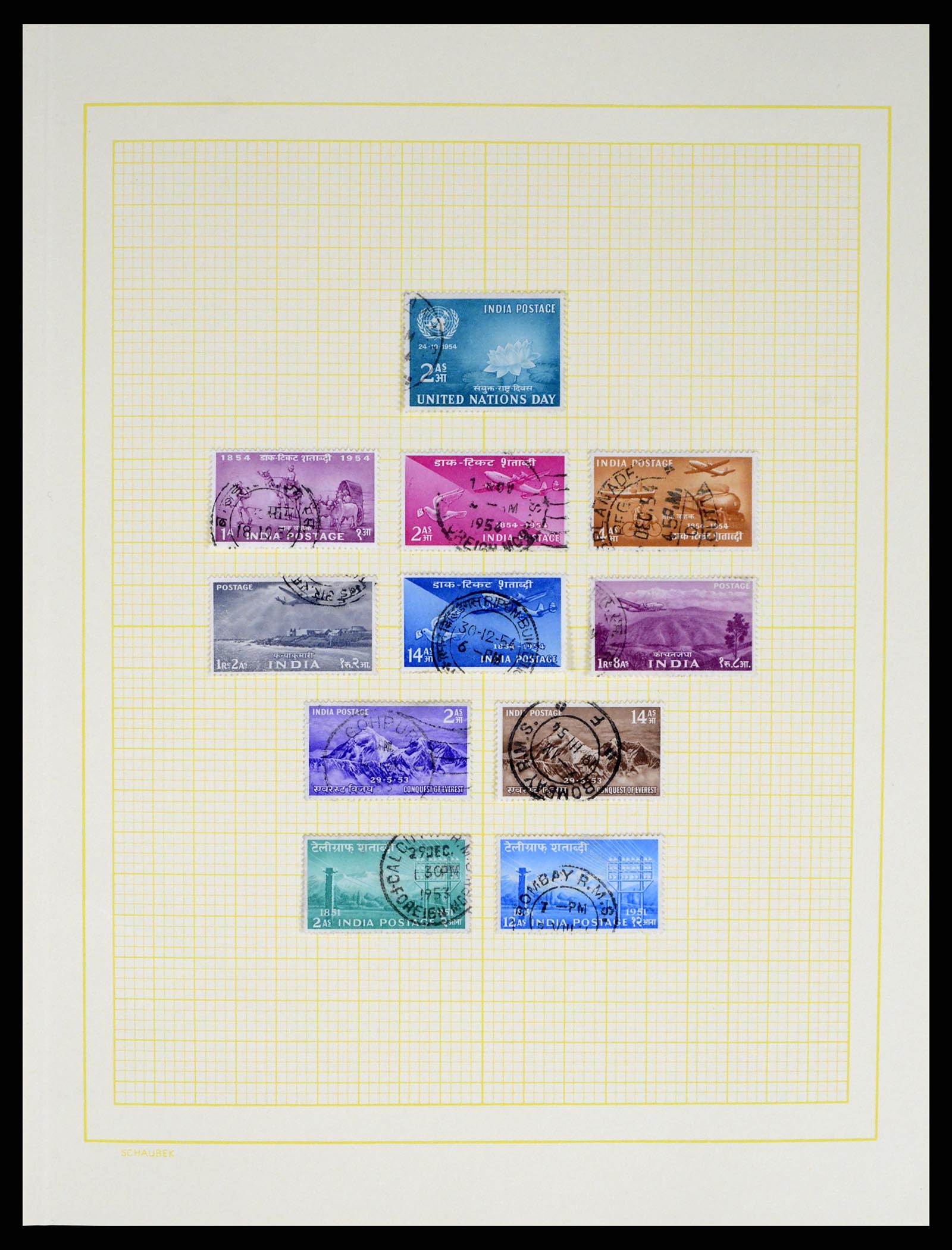 37624 031 - Postzegelverzameling 37624 India 1854-2013.