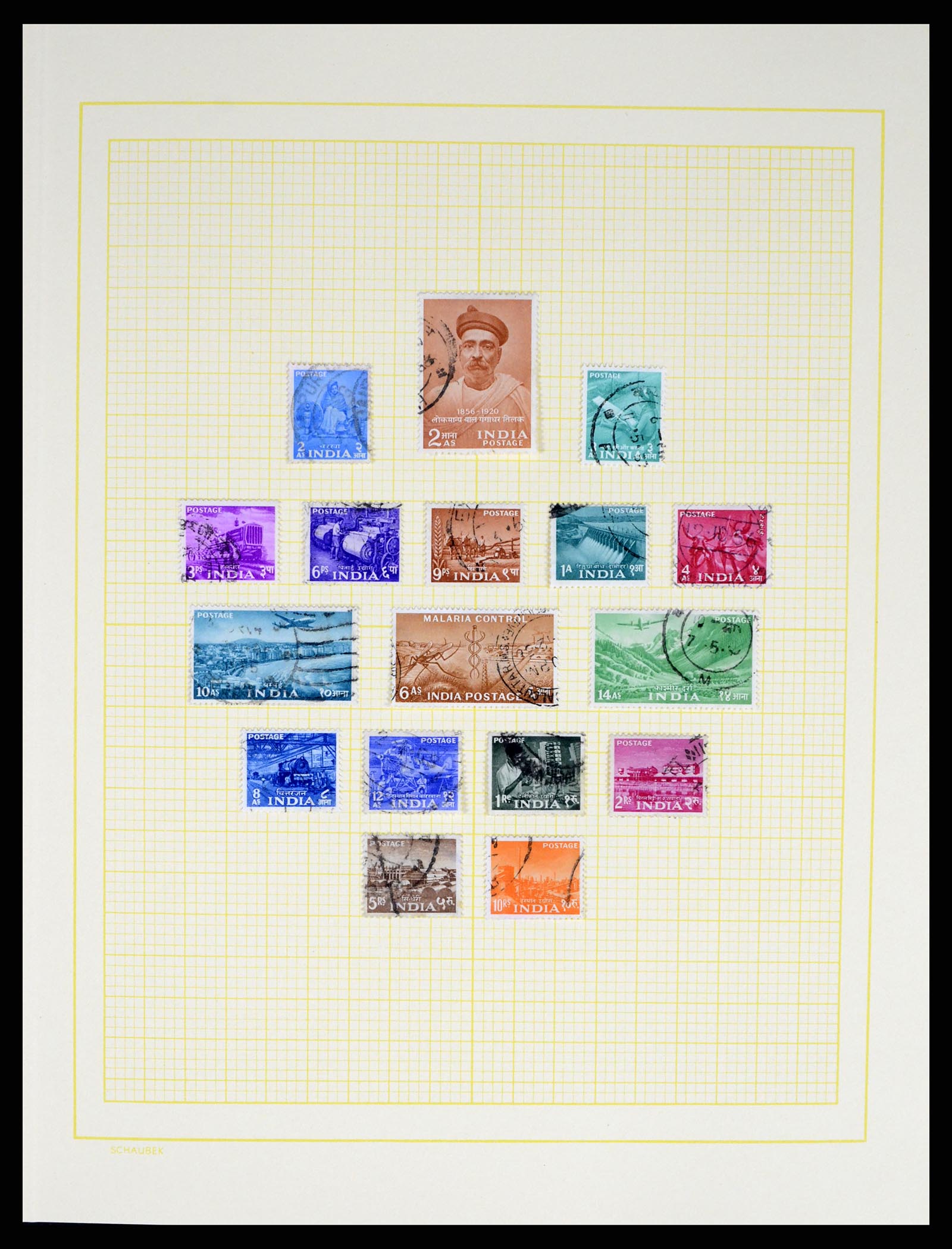 37624 033 - Postzegelverzameling 37624 India 1854-2013.