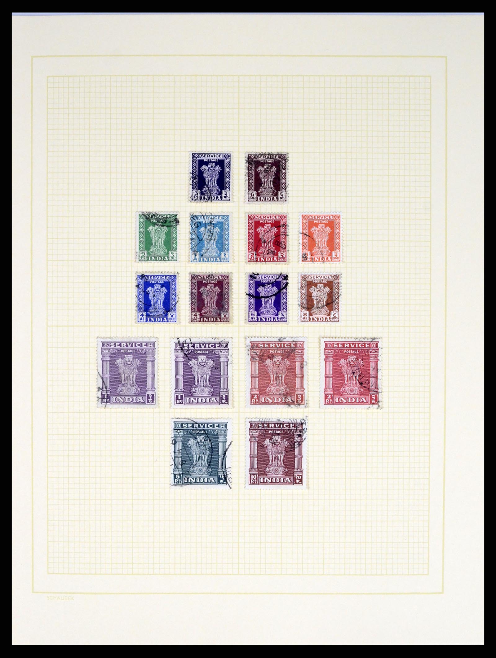 37624 035 - Postzegelverzameling 37624 India 1854-2013.