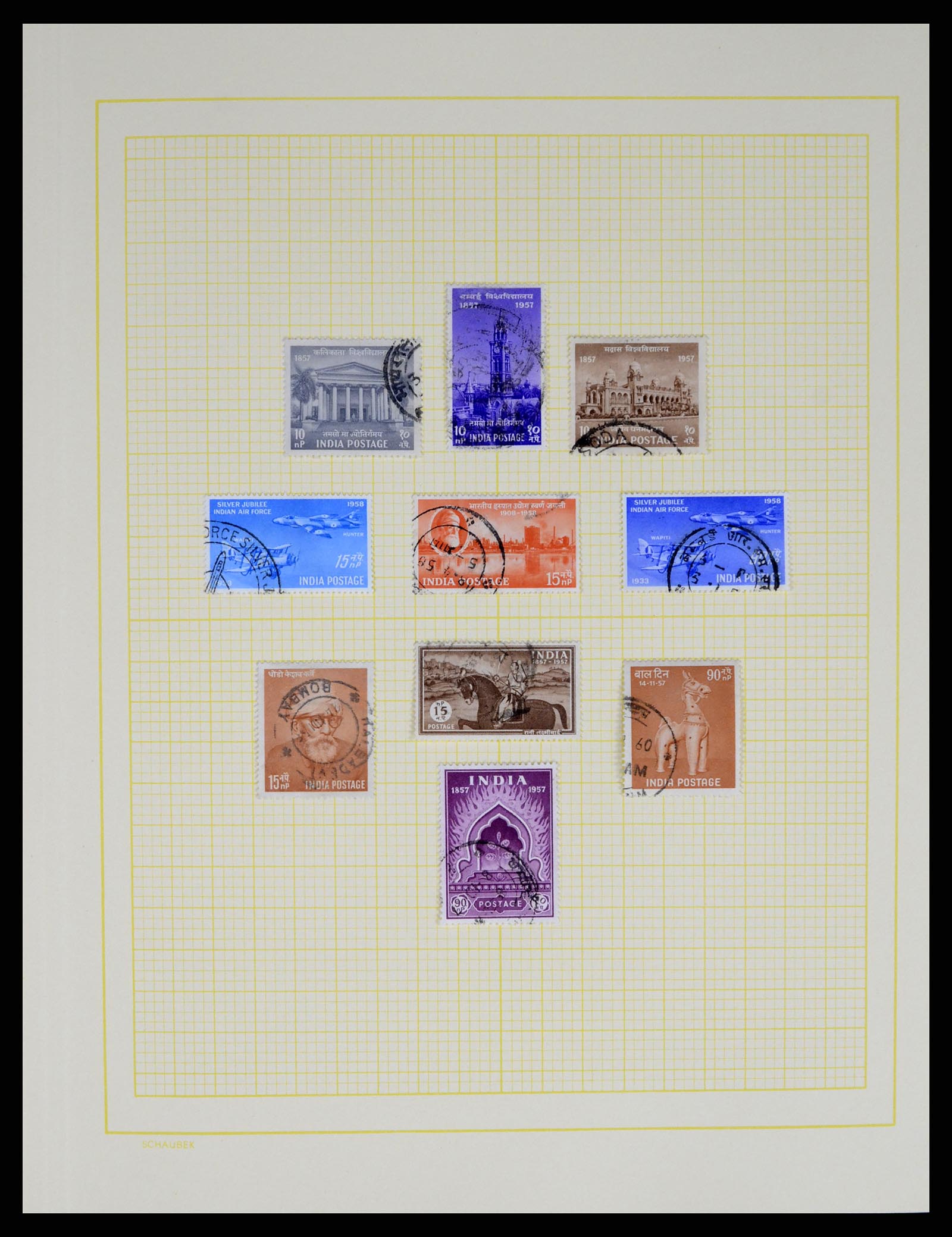 37624 036 - Postzegelverzameling 37624 India 1854-2013.