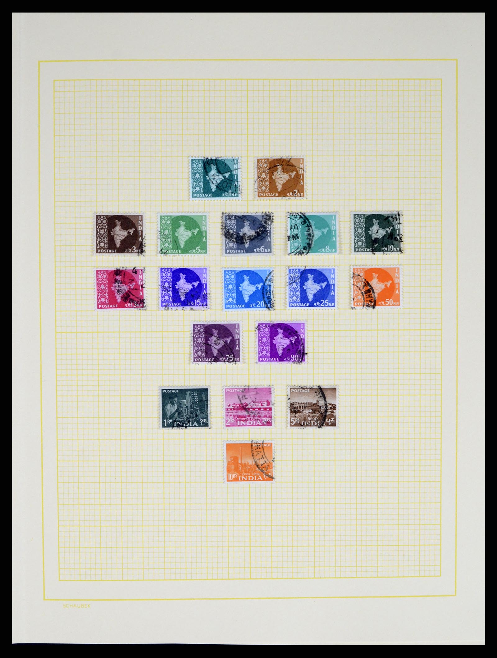 37624 037 - Postzegelverzameling 37624 India 1854-2013.