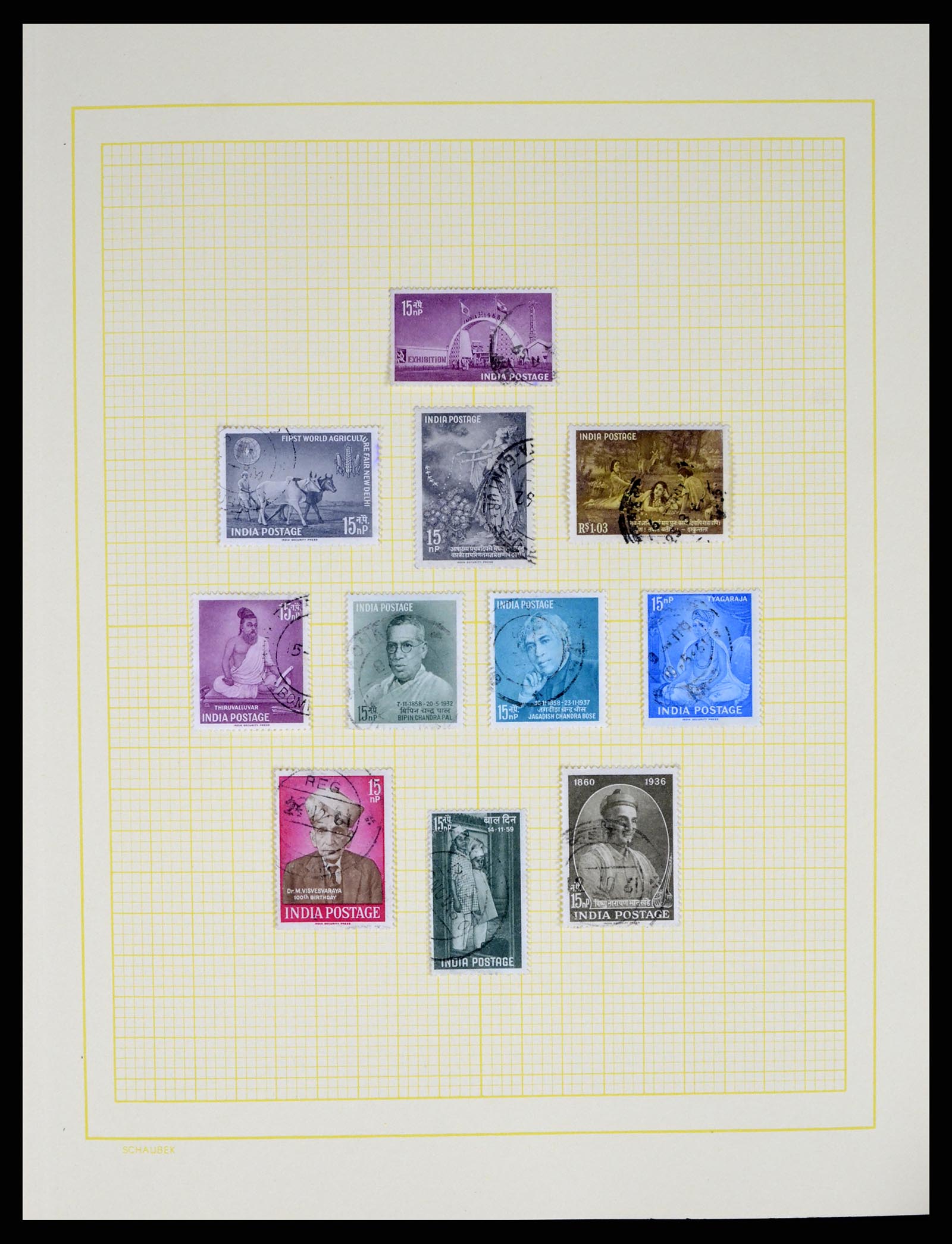 37624 038 - Postzegelverzameling 37624 India 1854-2013.