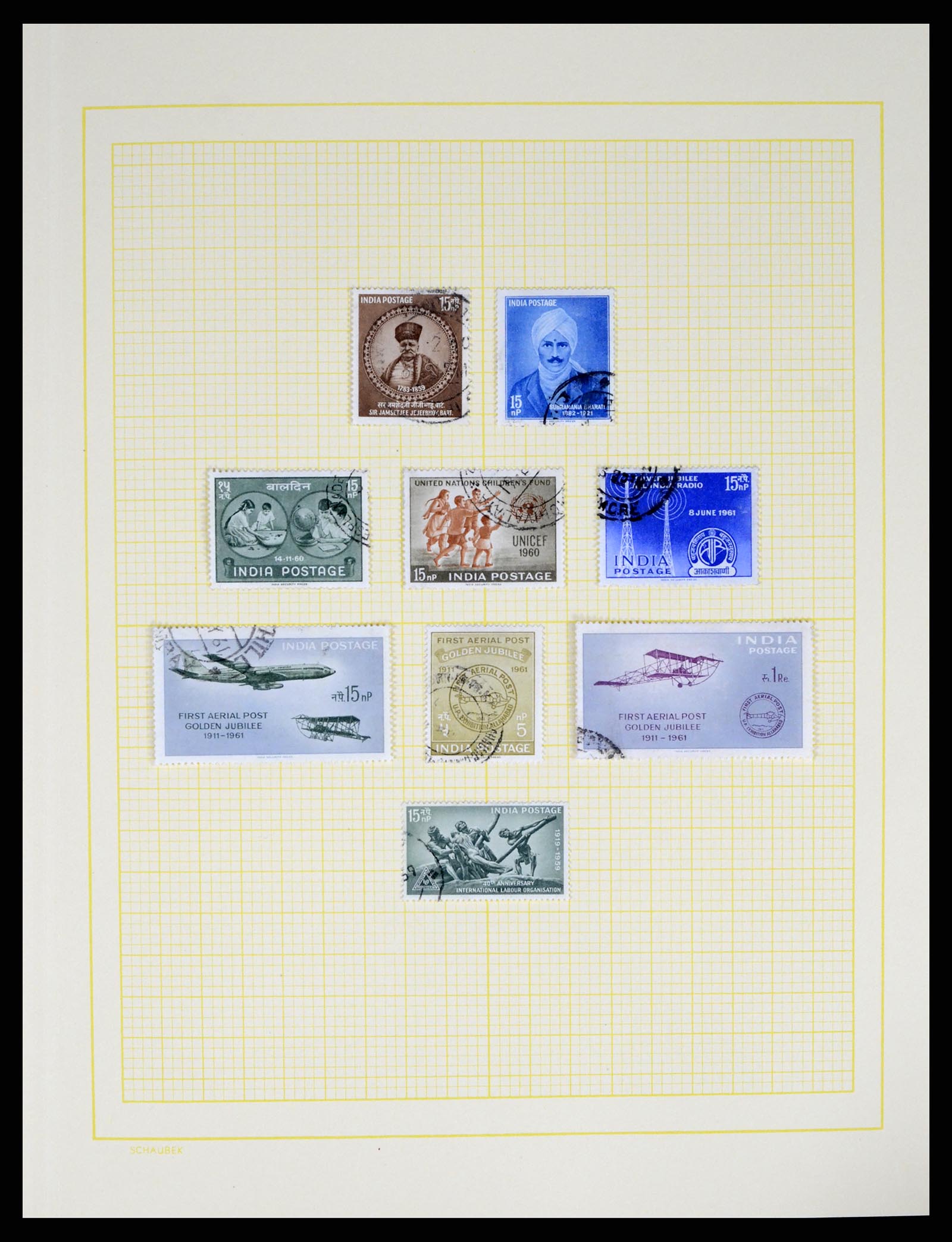37624 040 - Postzegelverzameling 37624 India 1854-2013.