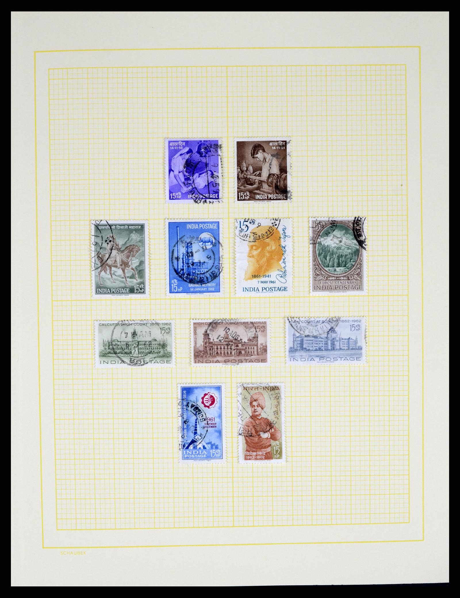 37624 041 - Postzegelverzameling 37624 India 1854-2013.