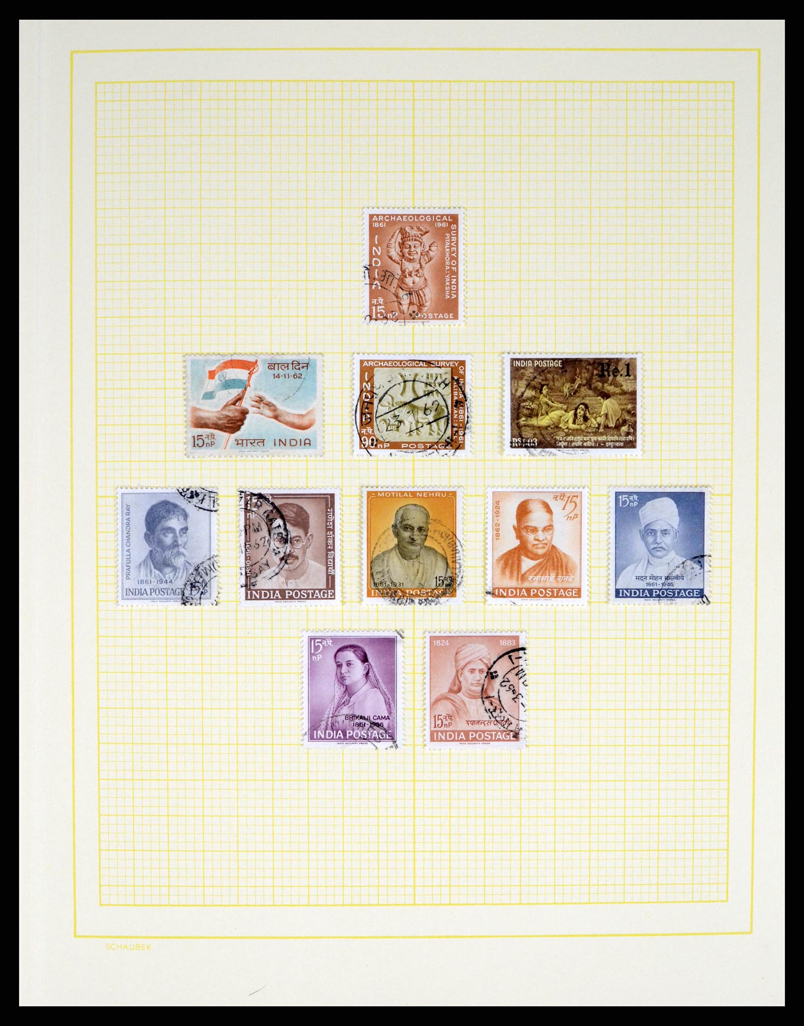 37624 043 - Postzegelverzameling 37624 India 1854-2013.