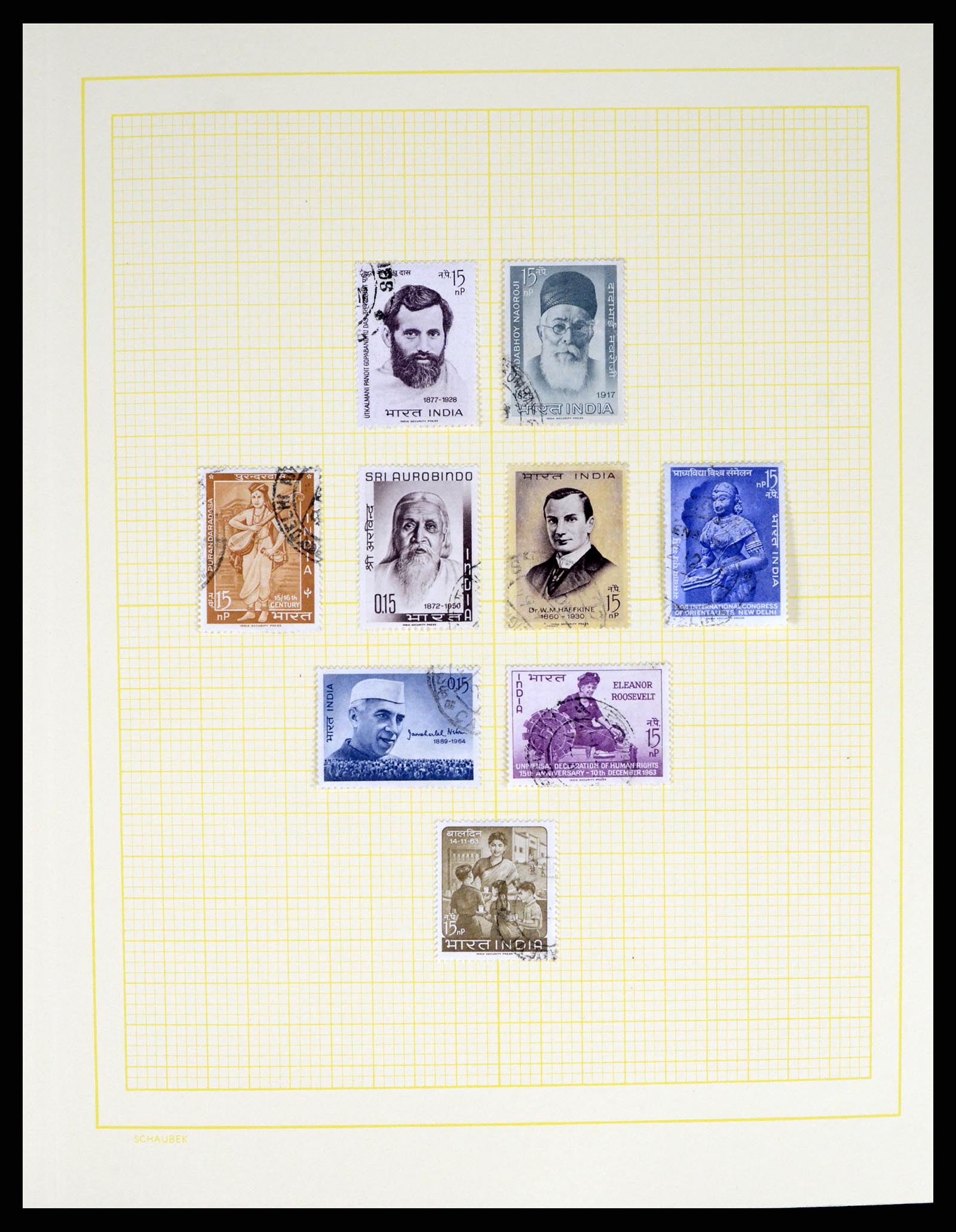 37624 046 - Postzegelverzameling 37624 India 1854-2013.