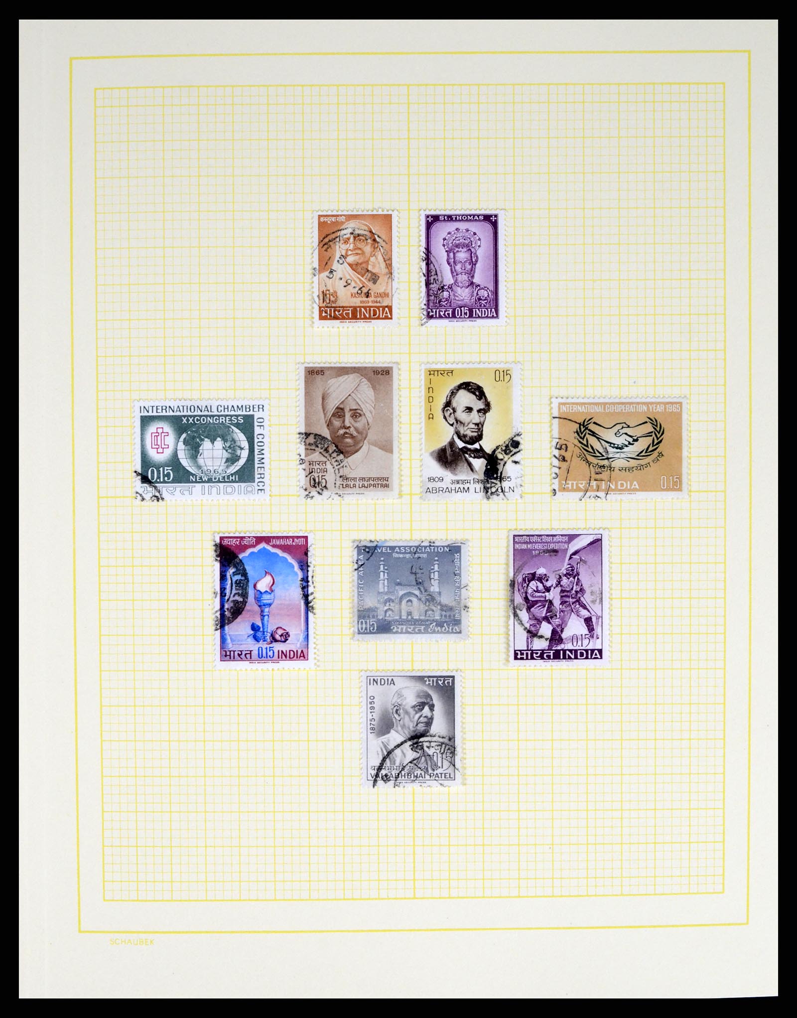 37624 048 - Postzegelverzameling 37624 India 1854-2013.