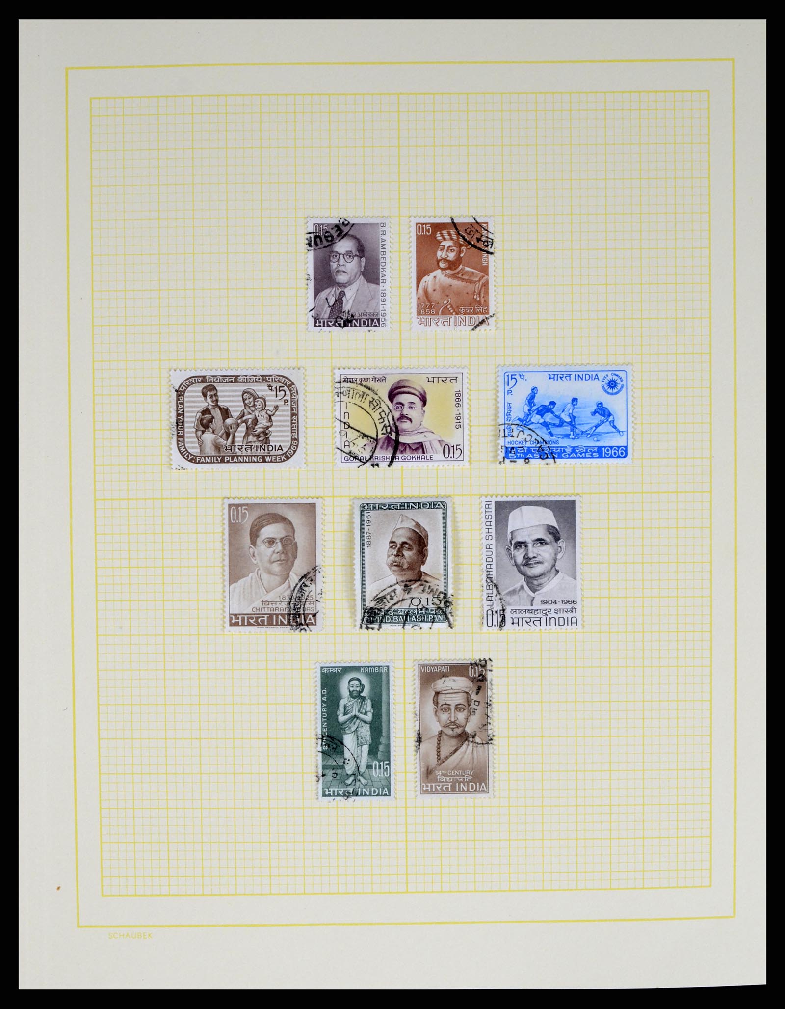 37624 050 - Postzegelverzameling 37624 India 1854-2013.