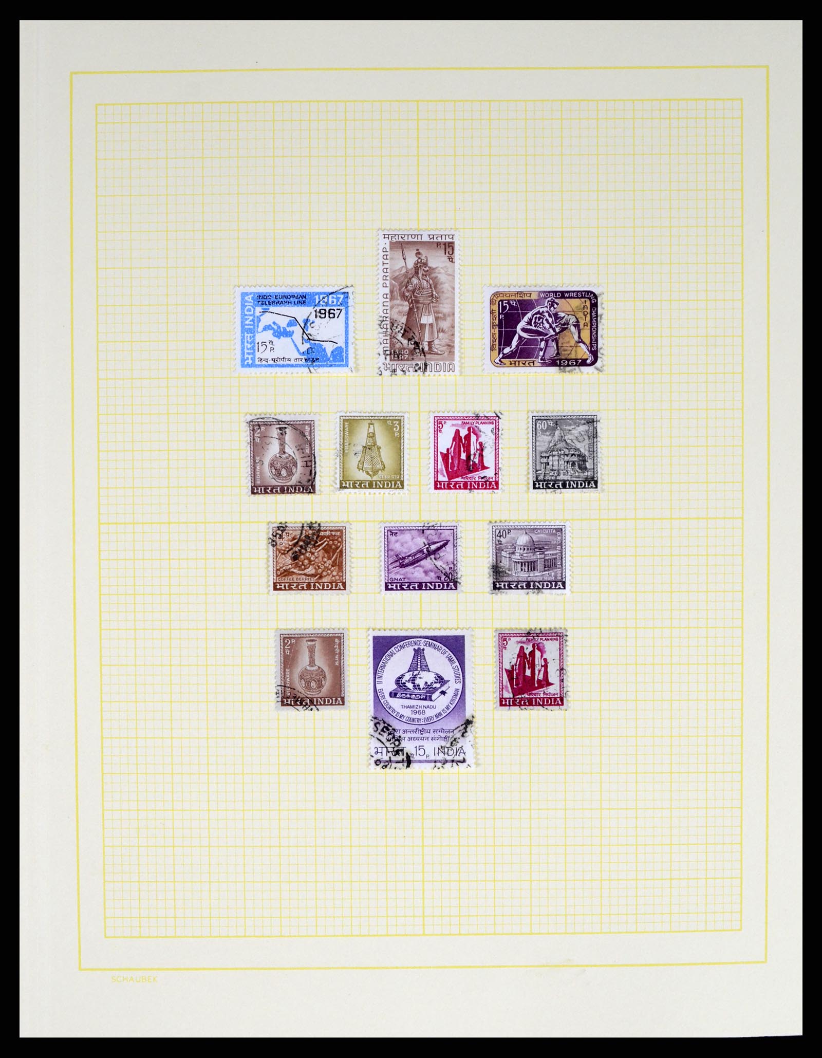 37624 053 - Postzegelverzameling 37624 India 1854-2013.