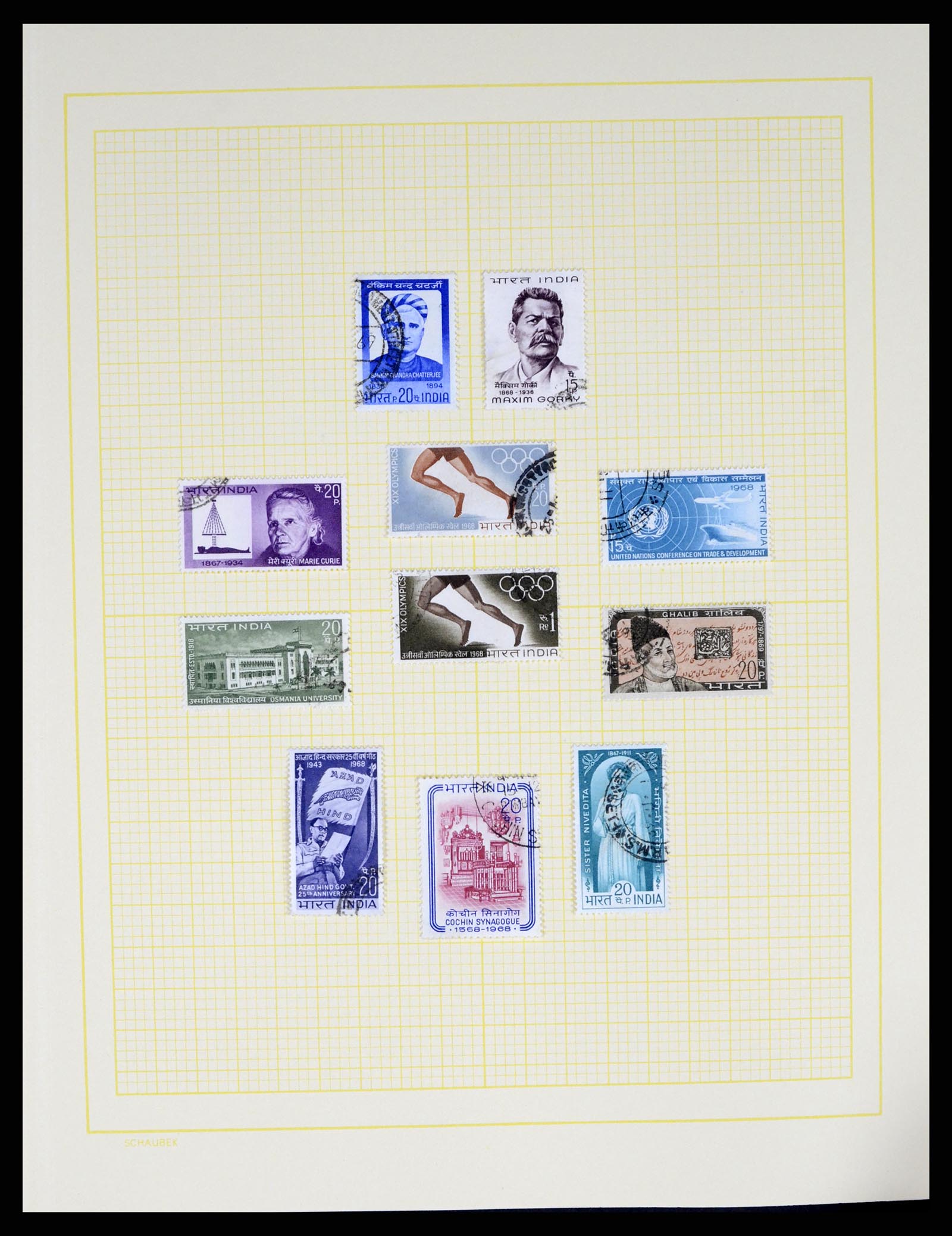 37624 055 - Postzegelverzameling 37624 India 1854-2013.