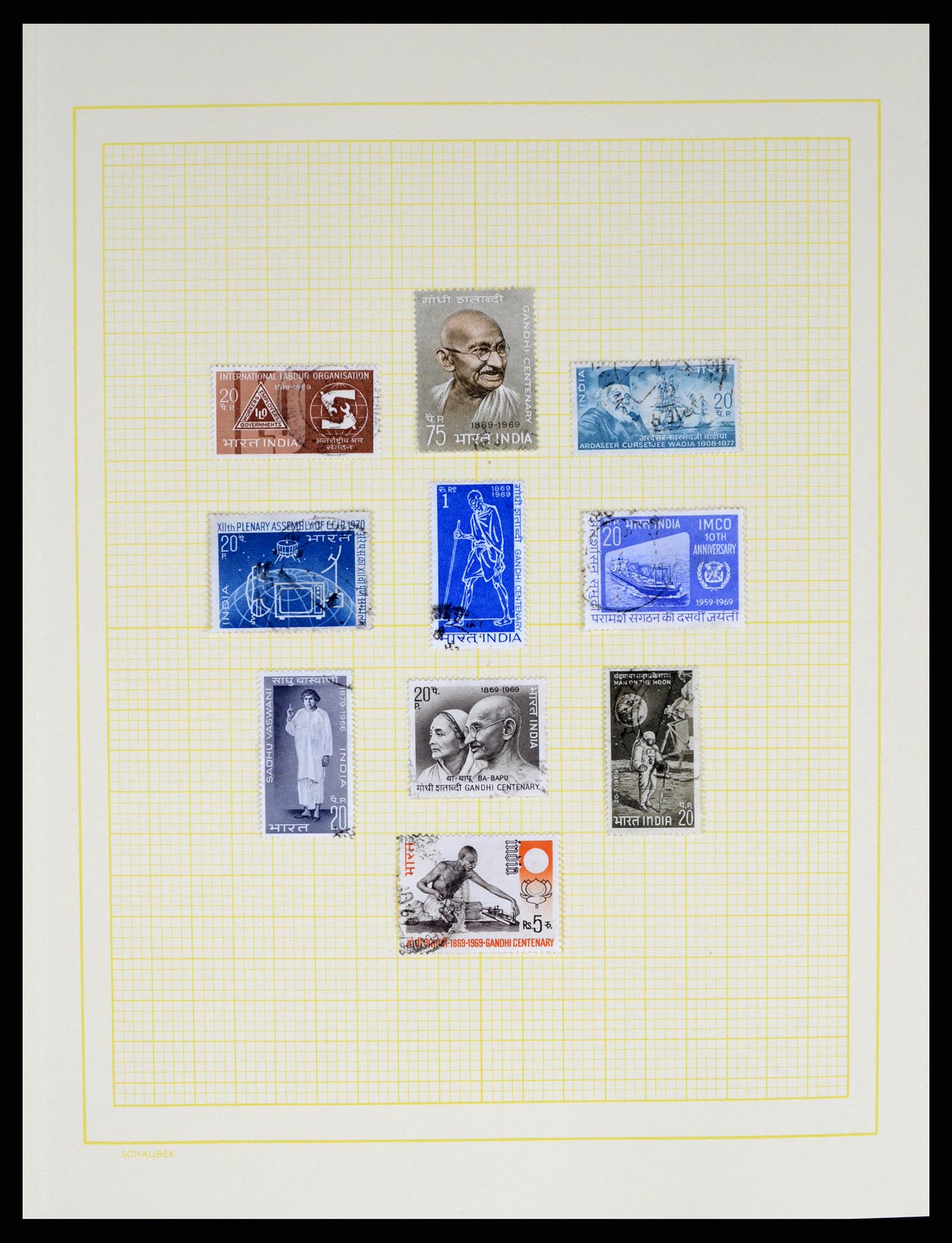 37624 057 - Postzegelverzameling 37624 India 1854-2013.