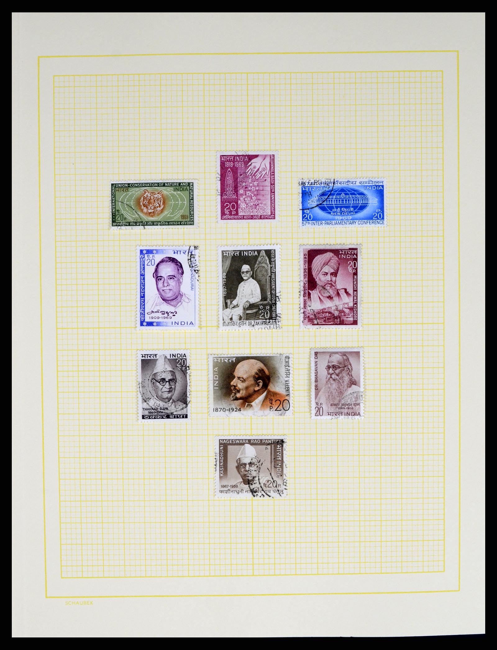37624 058 - Postzegelverzameling 37624 India 1854-2013.