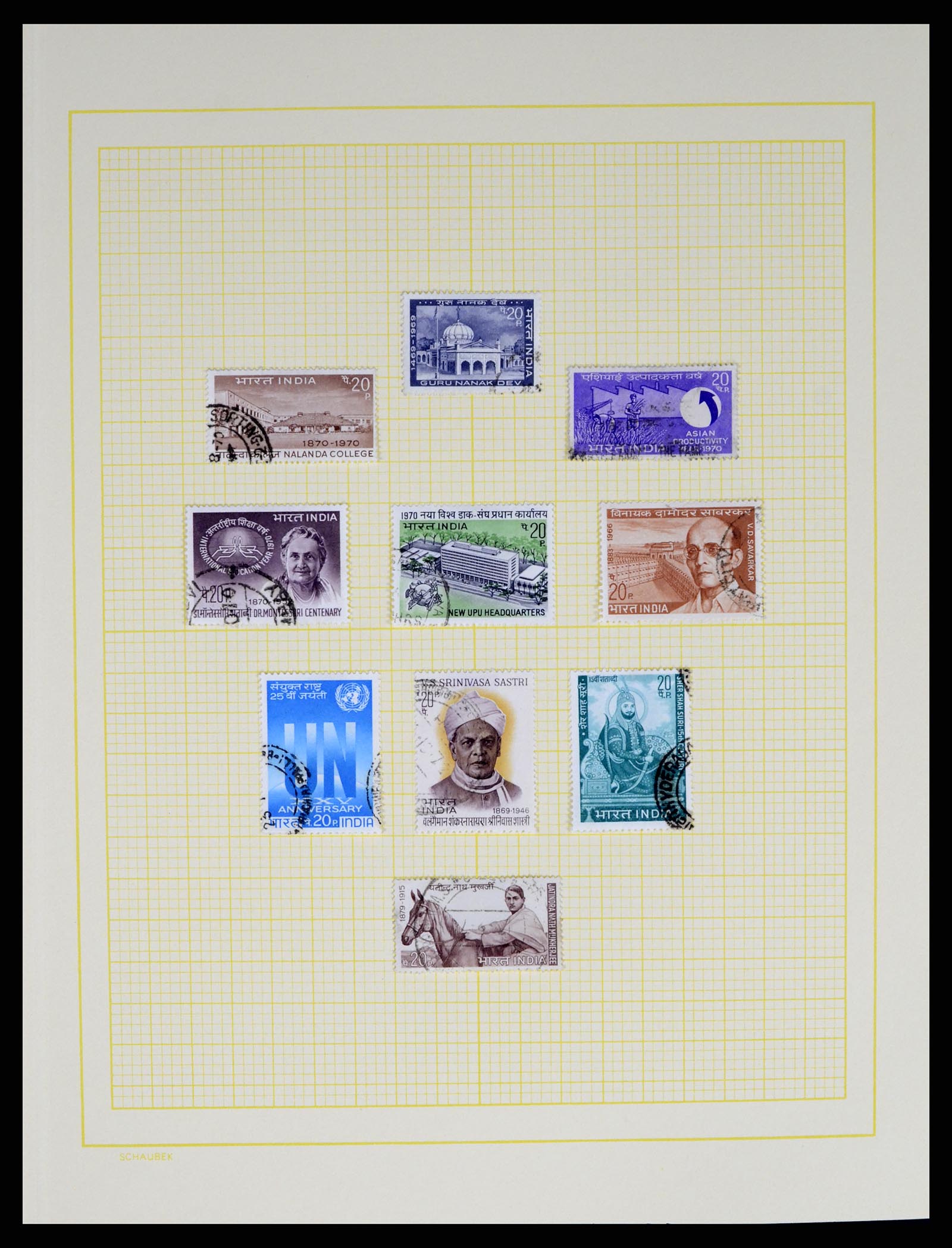 37624 059 - Postzegelverzameling 37624 India 1854-2013.
