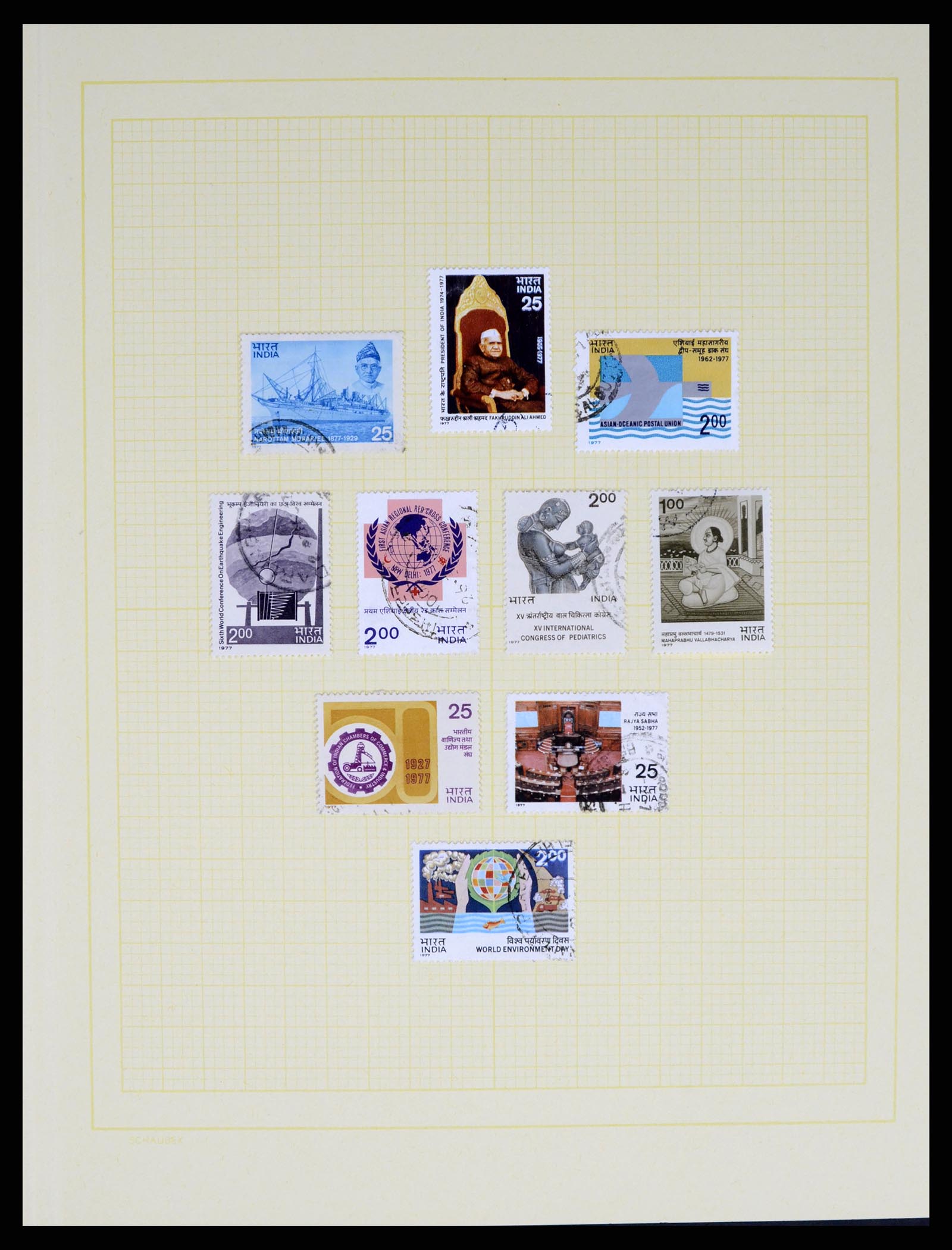 37624 085 - Postzegelverzameling 37624 India 1854-2013.