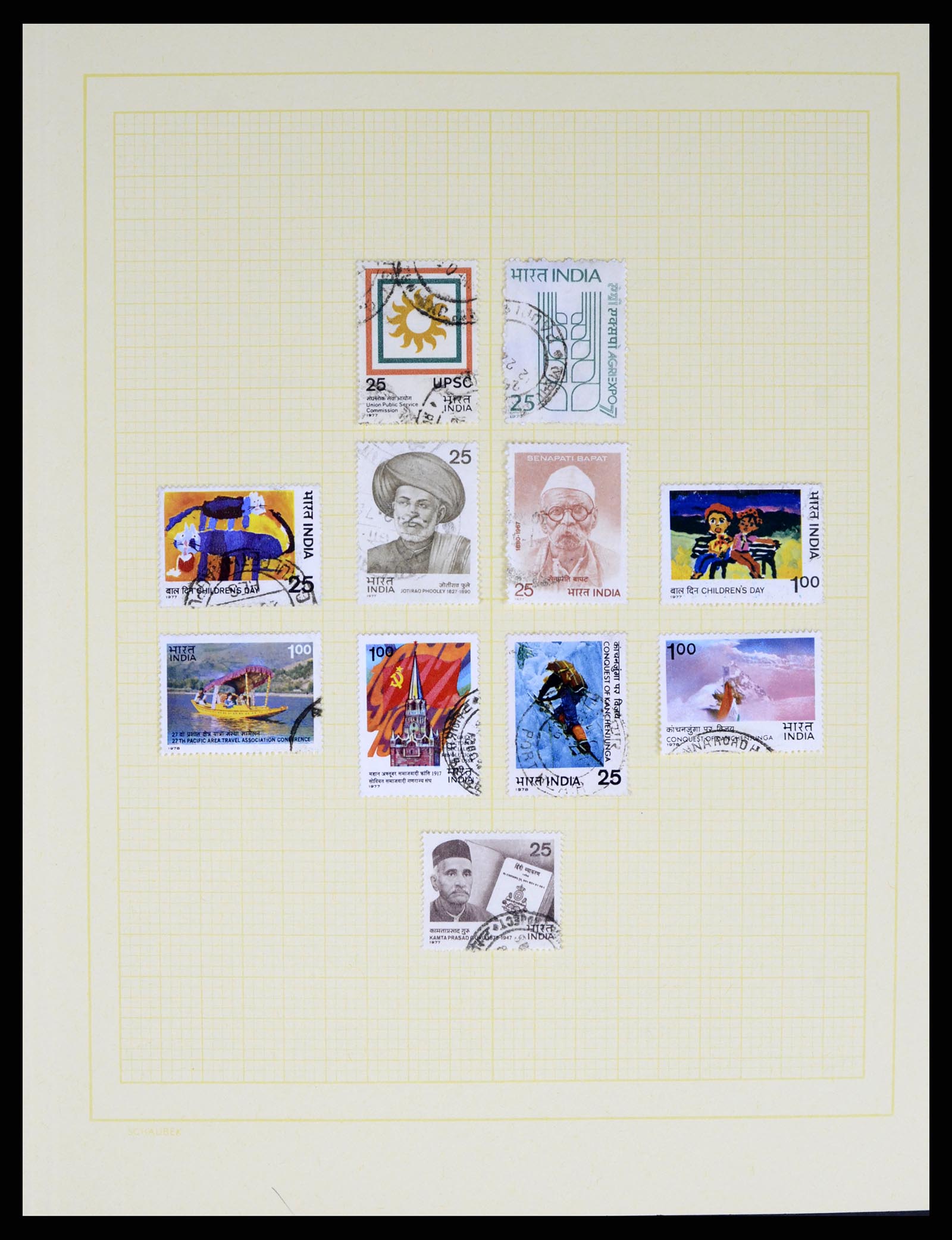 37624 088 - Postzegelverzameling 37624 India 1854-2013.