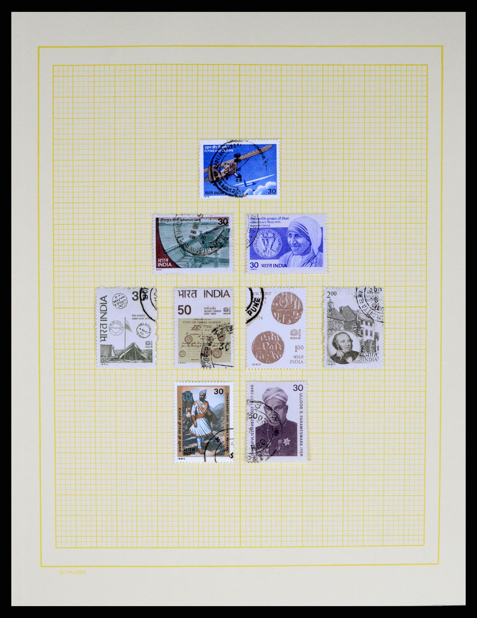 37624 095 - Postzegelverzameling 37624 India 1854-2013.