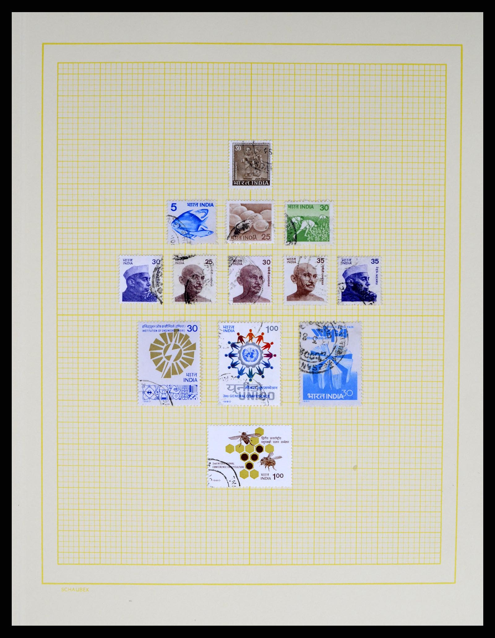 37624 096 - Postzegelverzameling 37624 India 1854-2013.