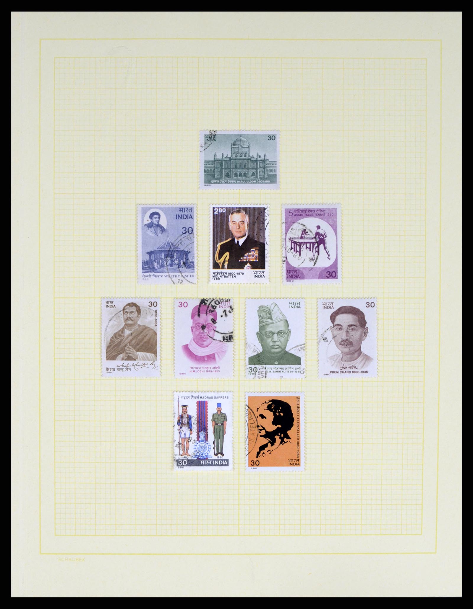 37624 097 - Postzegelverzameling 37624 India 1854-2013.