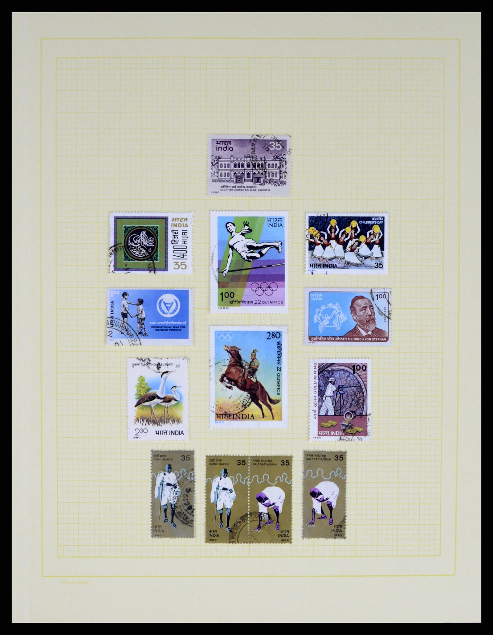 37624 098 - Postzegelverzameling 37624 India 1854-2013.