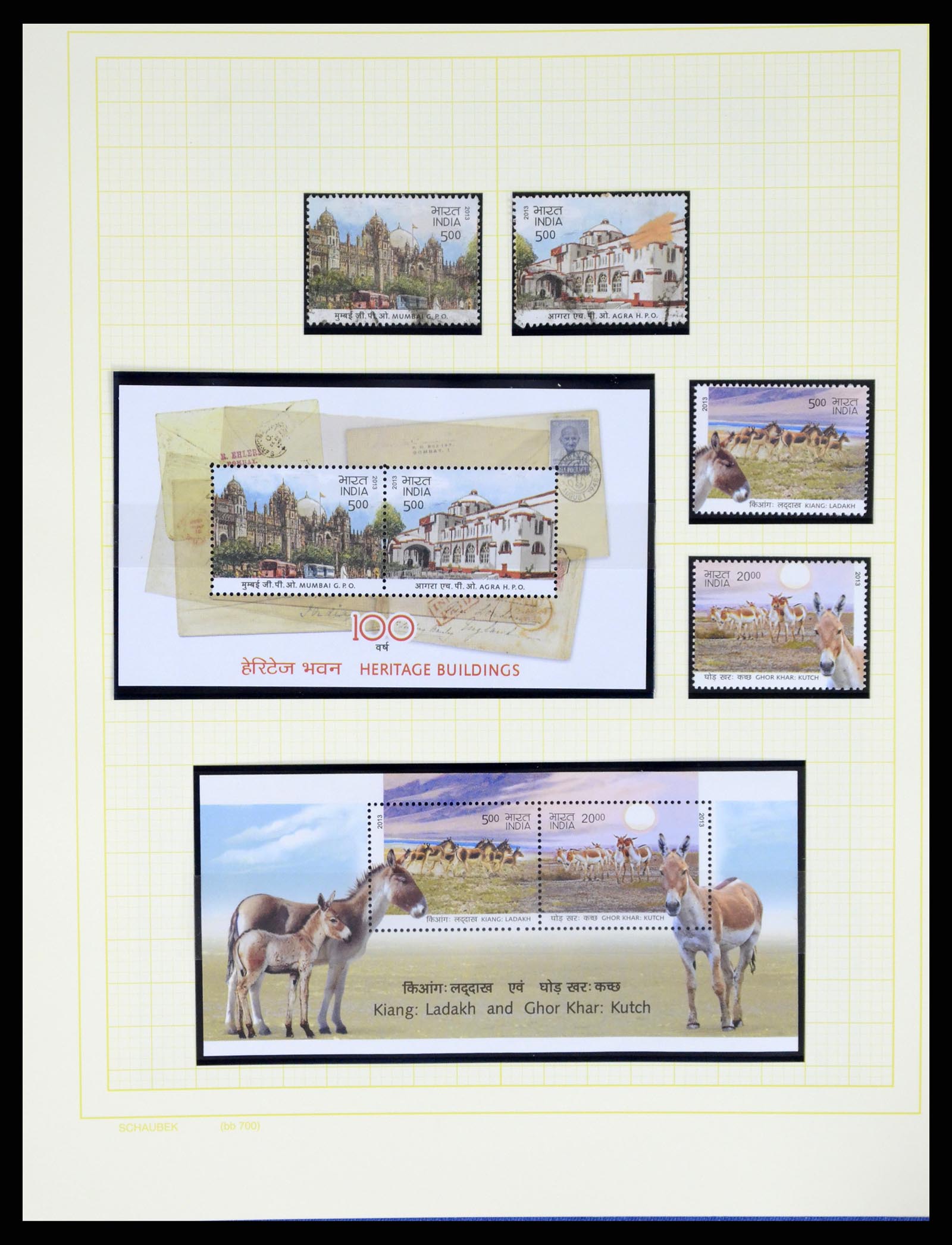 37624 363 - Postzegelverzameling 37624 India 1854-2013.