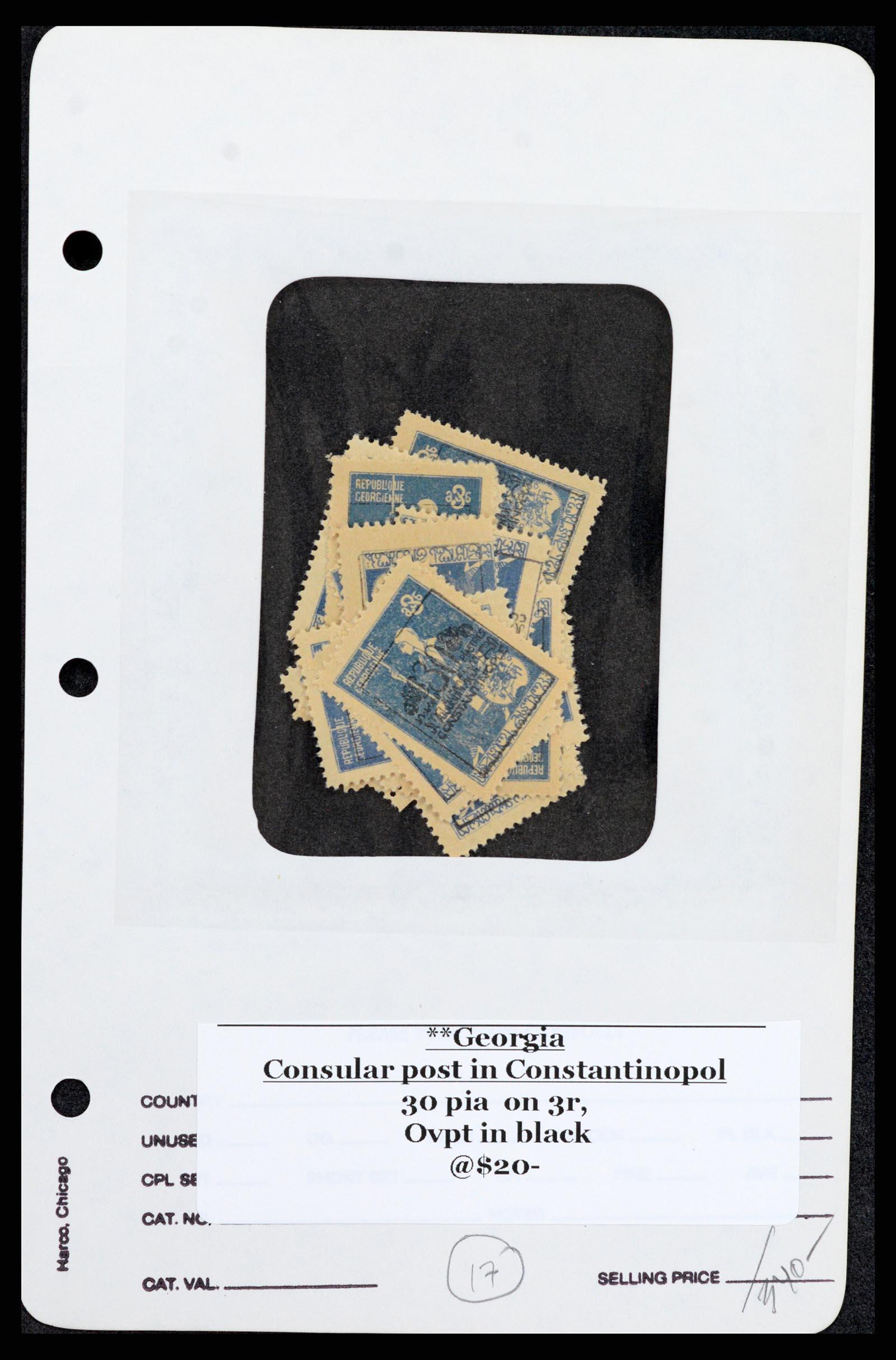 37626 033 - Postzegelverzameling 37626 Georgië 1921.