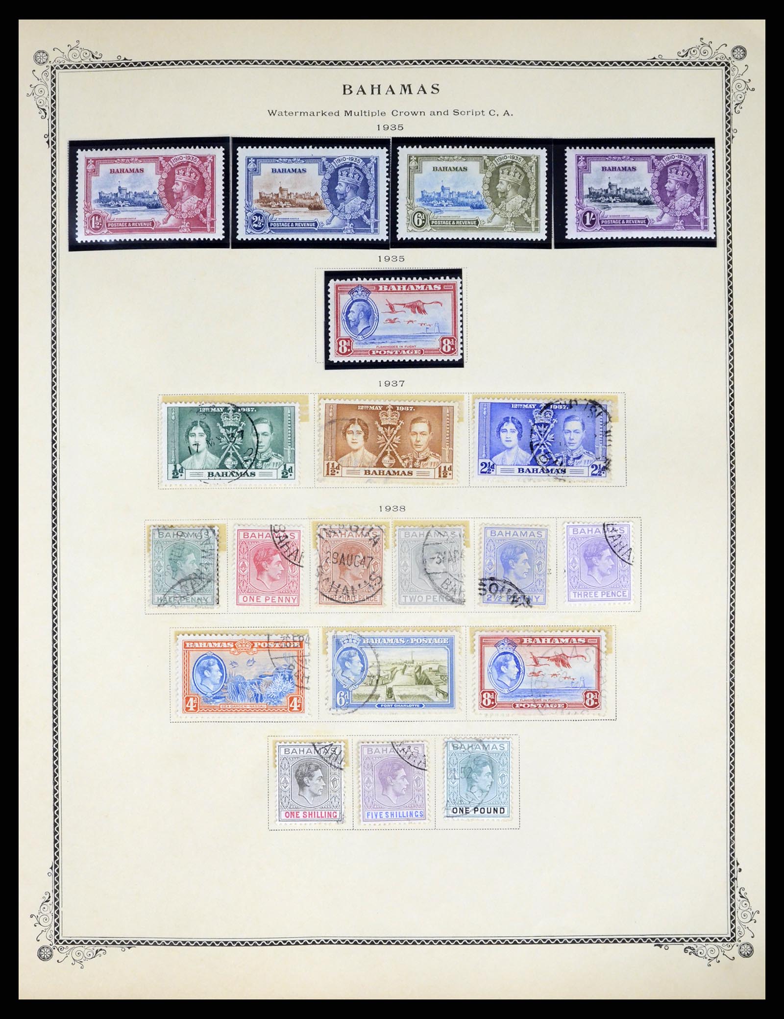 37629 009 - Postzegelverzameling 37629 Bahamas 1861-2013.