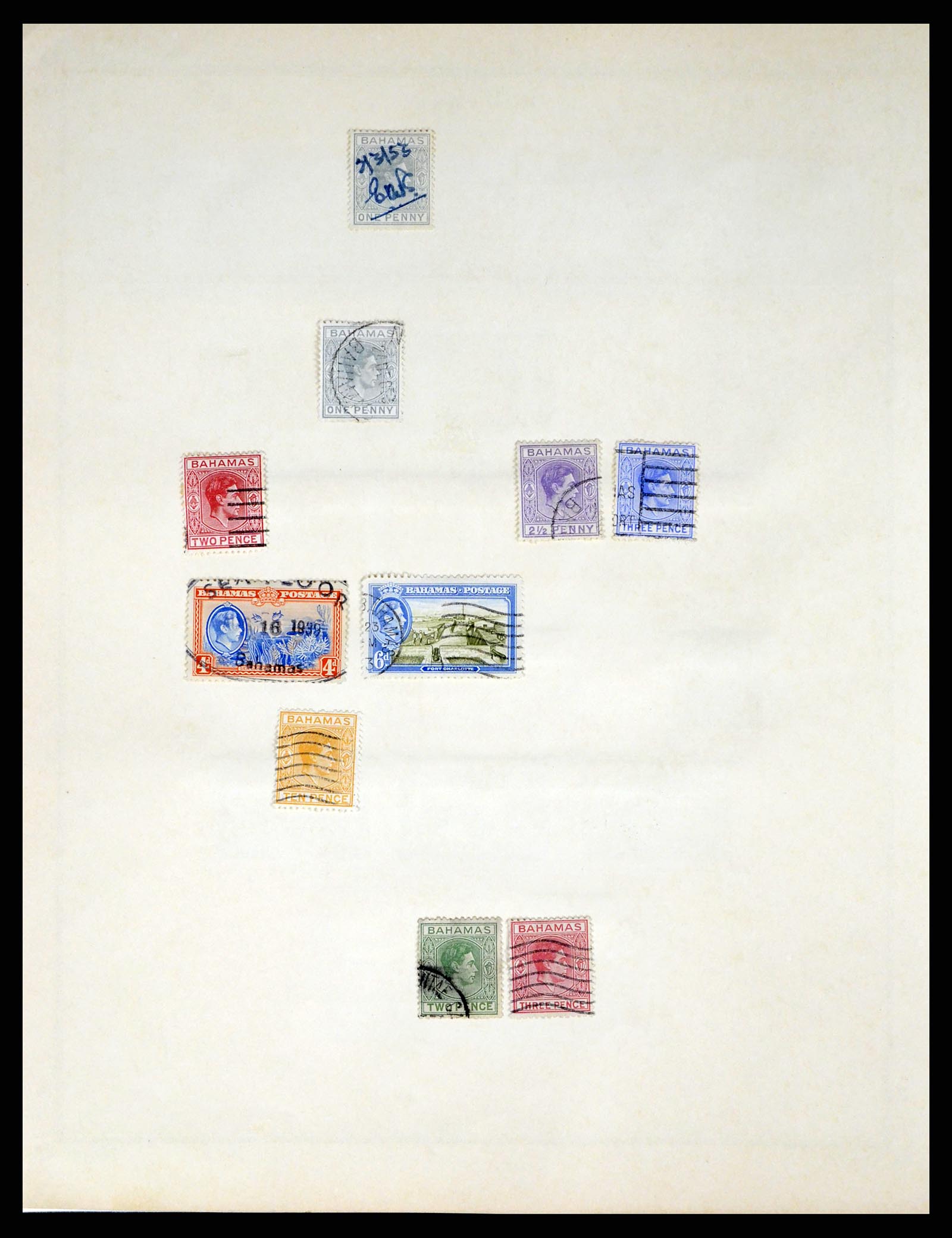 37629 010 - Postzegelverzameling 37629 Bahamas 1861-2013.