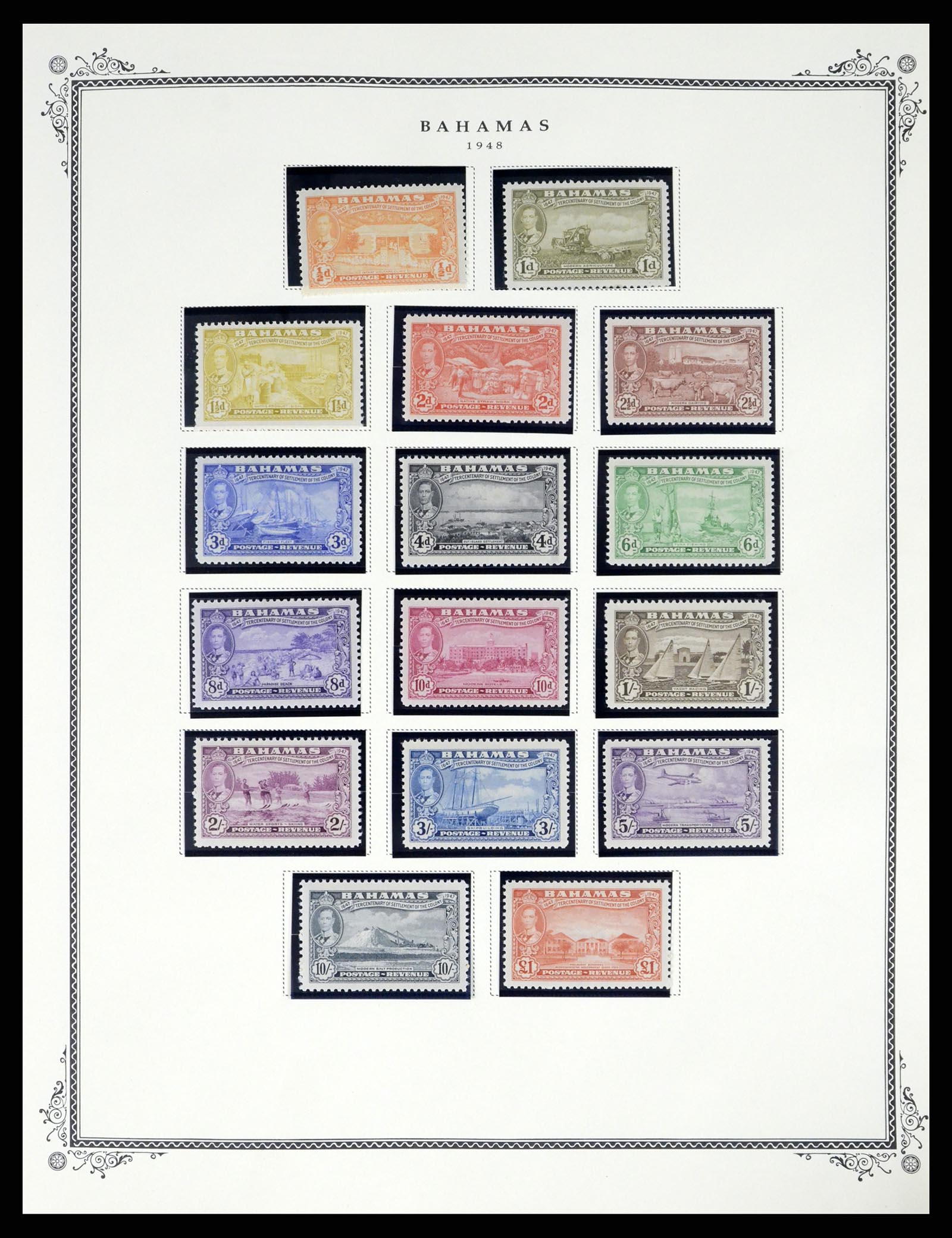 37629 015 - Postzegelverzameling 37629 Bahamas 1861-2013.