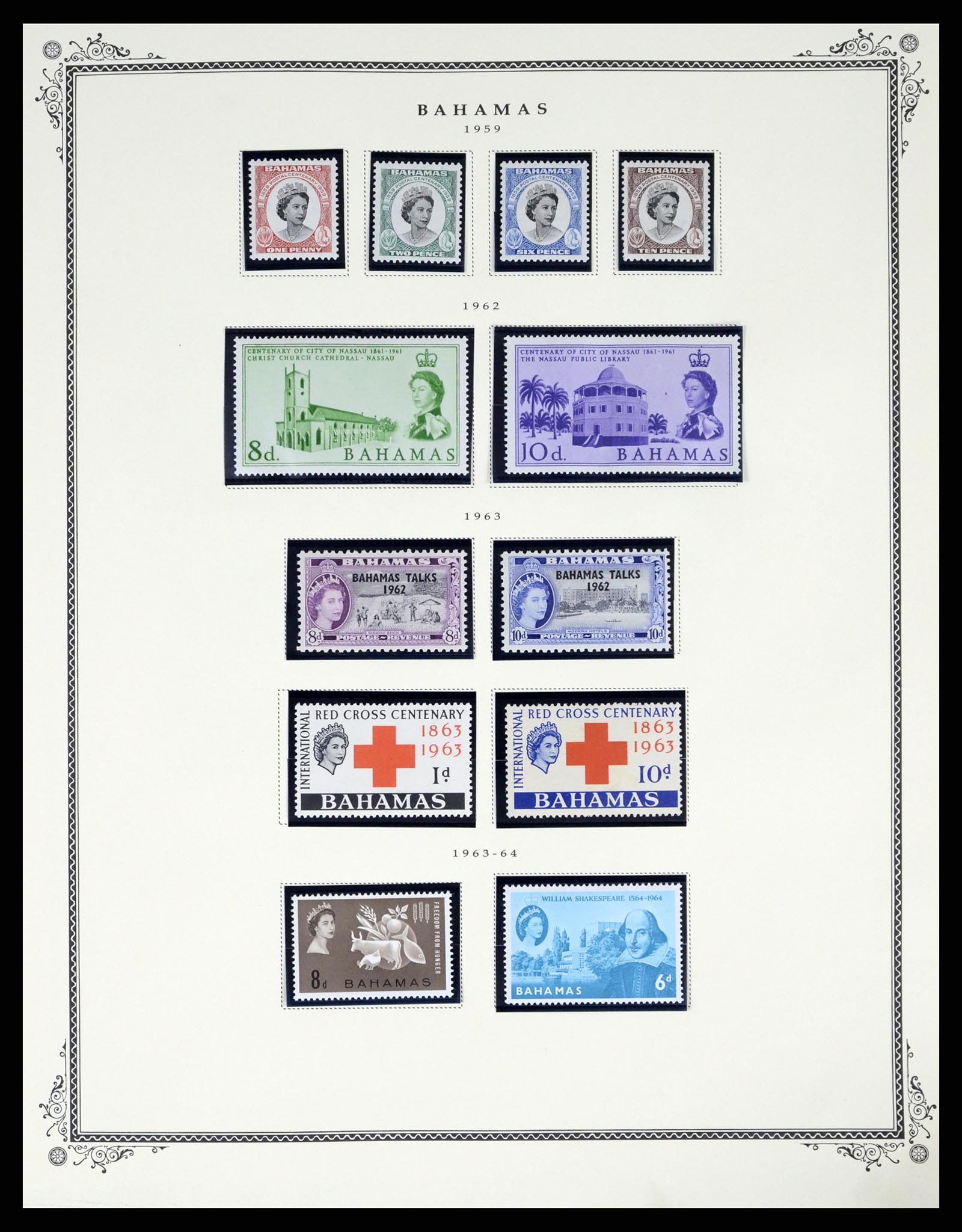 37629 021 - Postzegelverzameling 37629 Bahamas 1861-2013.