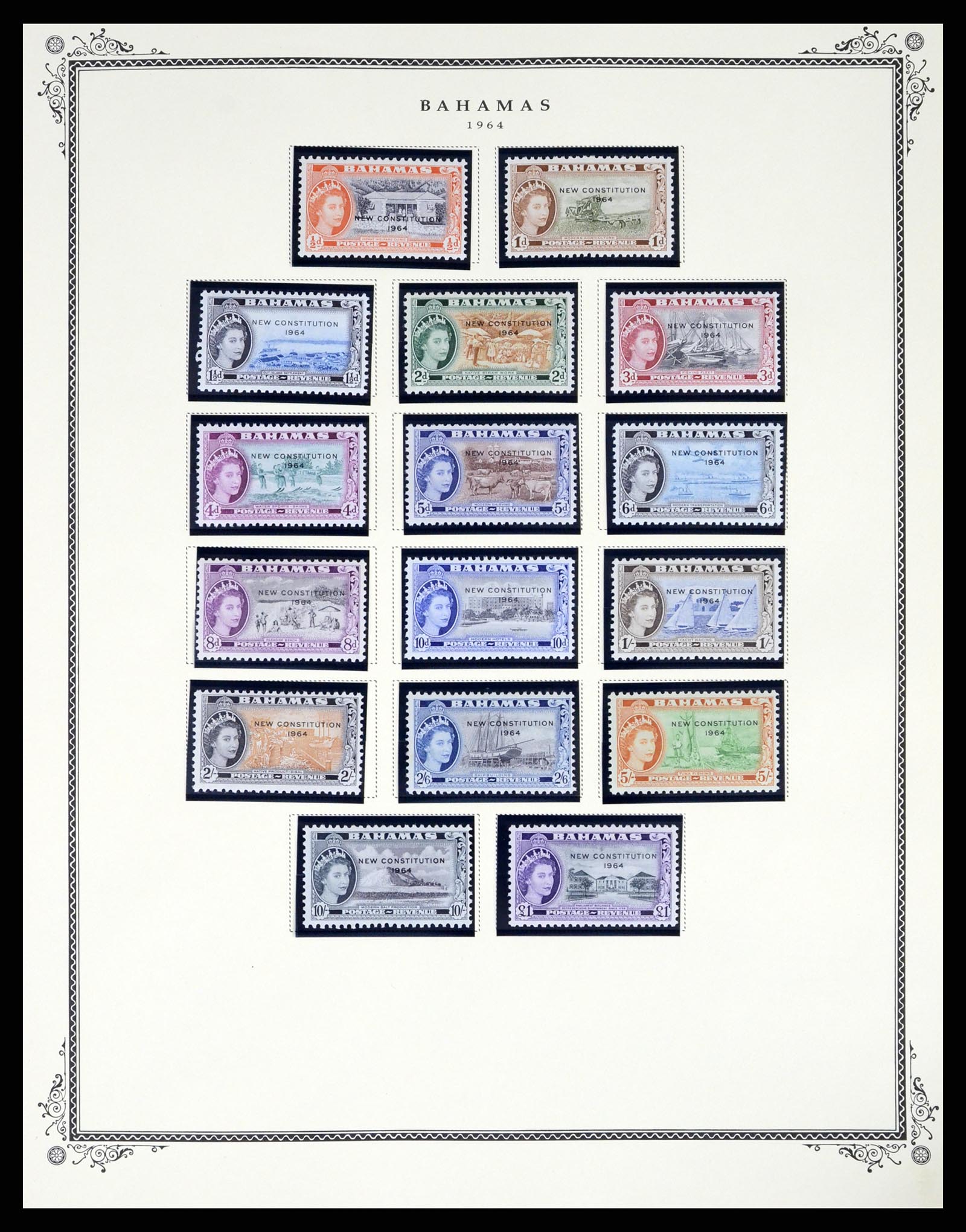 37629 023 - Postzegelverzameling 37629 Bahamas 1861-2013.