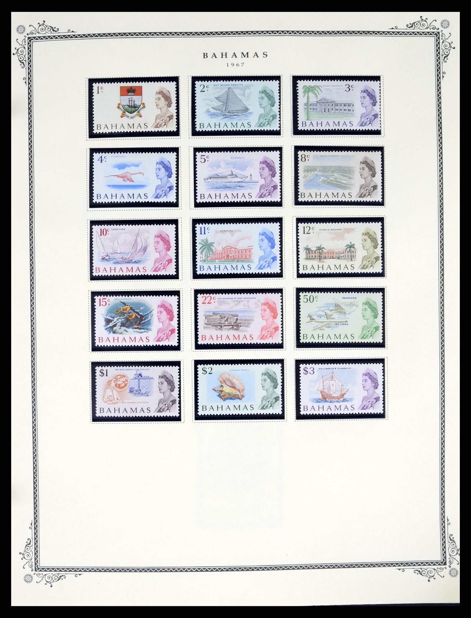 37629 032 - Postzegelverzameling 37629 Bahamas 1861-2013.