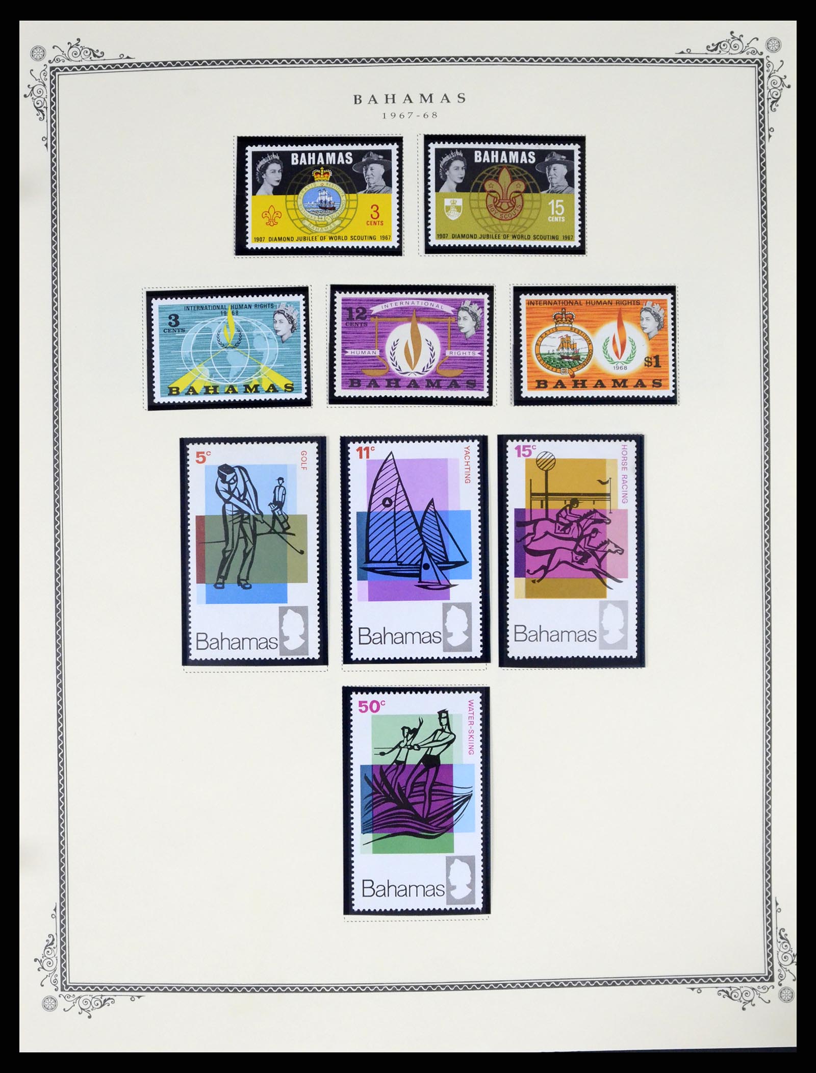 37629 034 - Postzegelverzameling 37629 Bahamas 1861-2013.