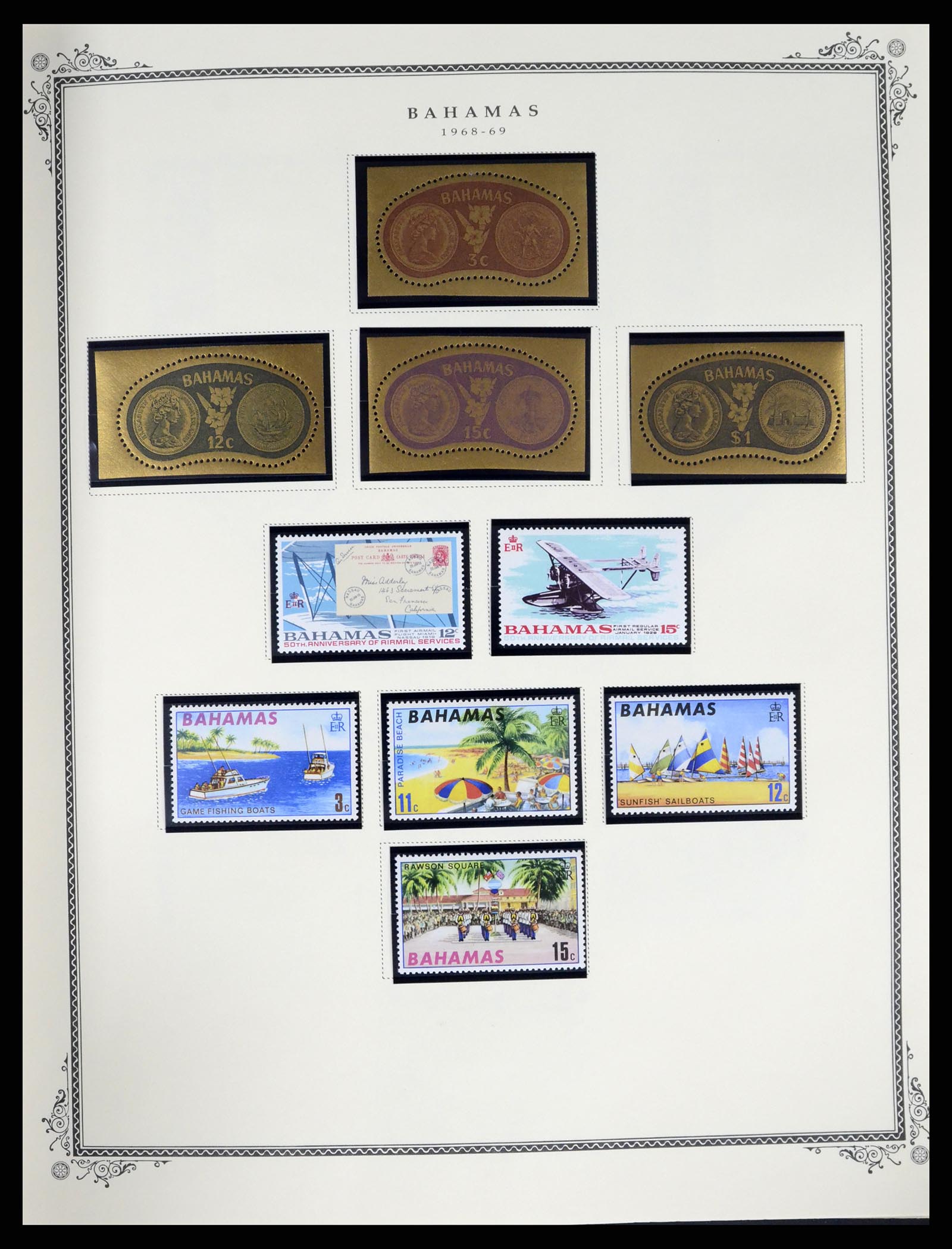 37629 038 - Postzegelverzameling 37629 Bahamas 1861-2013.